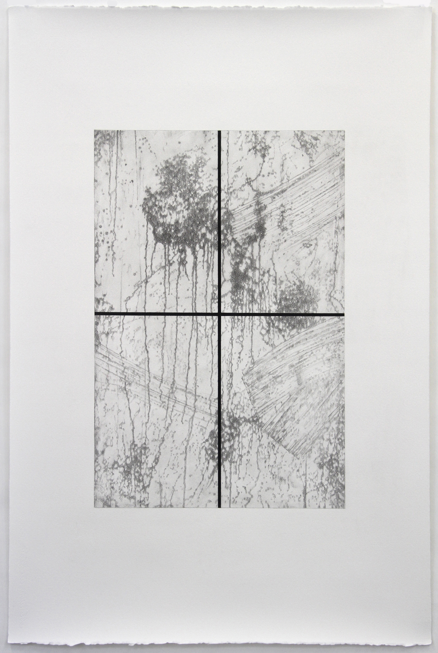 Andrew Browne, #4 (Study after Silver Divided), 72.5 x 48 cm image size, 120 x 80 cm paper size, pencil on paper