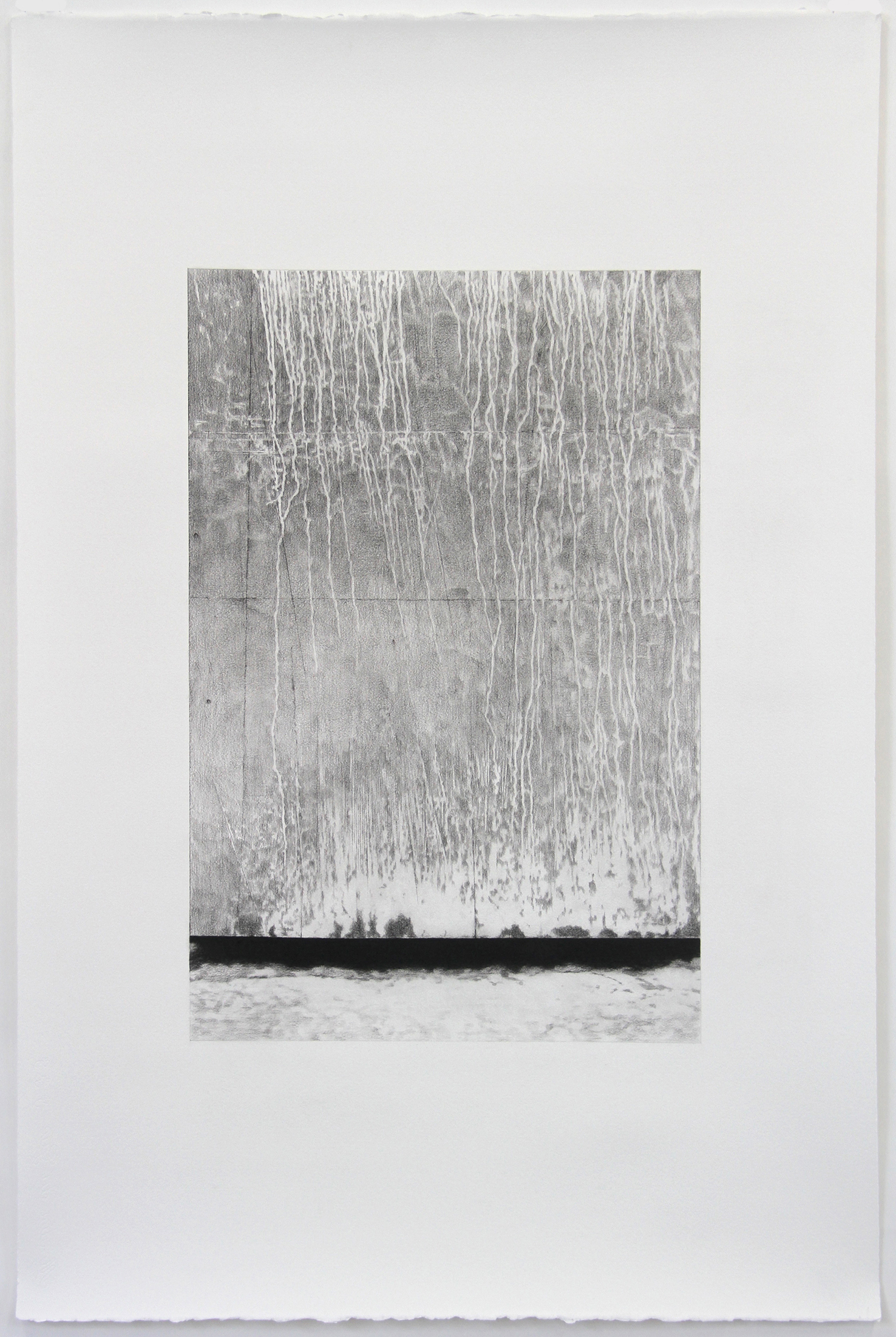 Andrew Browne, #6 (Study for The Wave), 72.5 x 48 cm image size, 120 x 80 cm paper size, pencil on paper