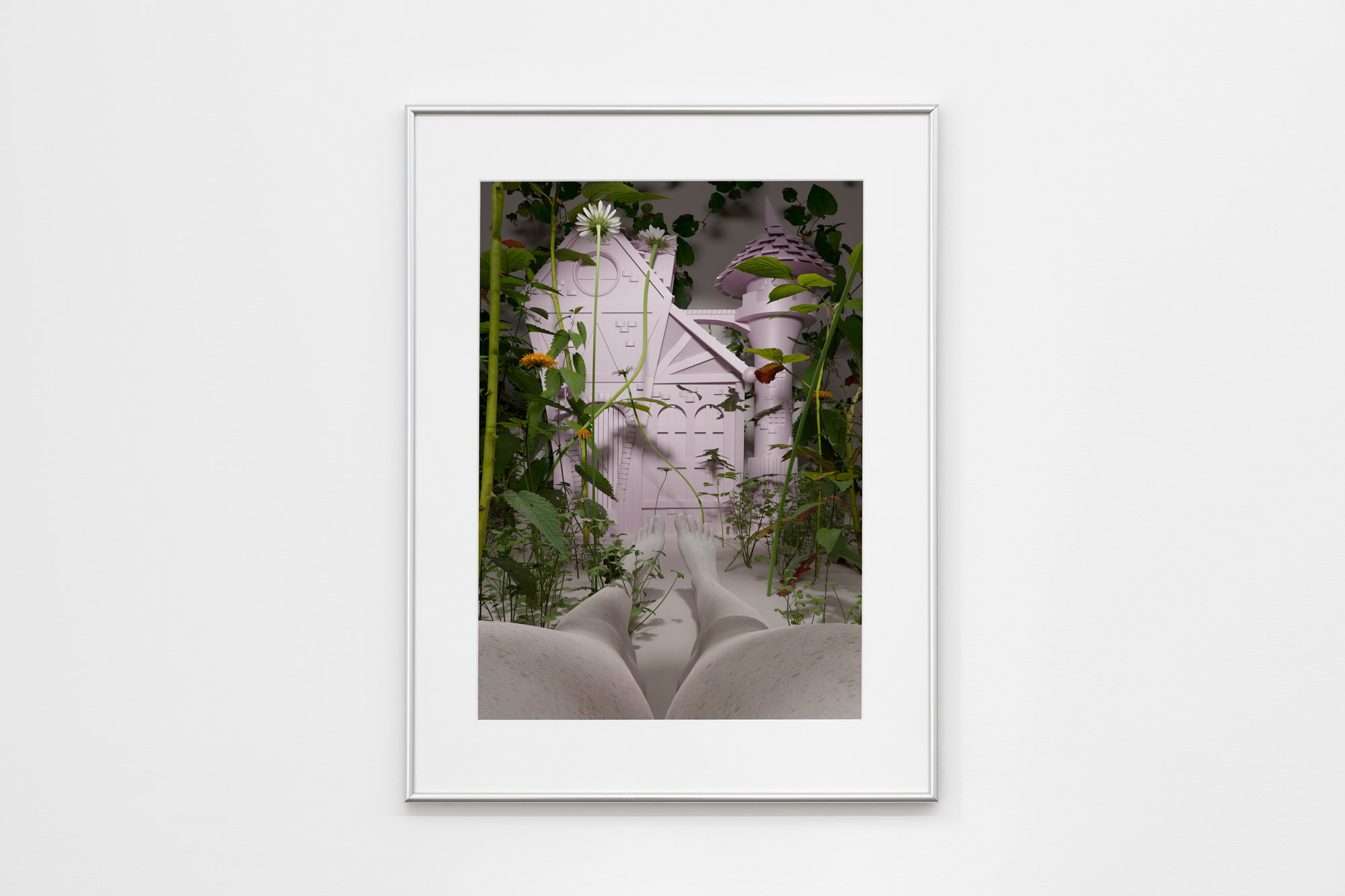 Travis John Ficarra, Chateau, view from inside the perimeter wall, 40 x 56 cm, digital print on Hahnemuhle photo rag baryta