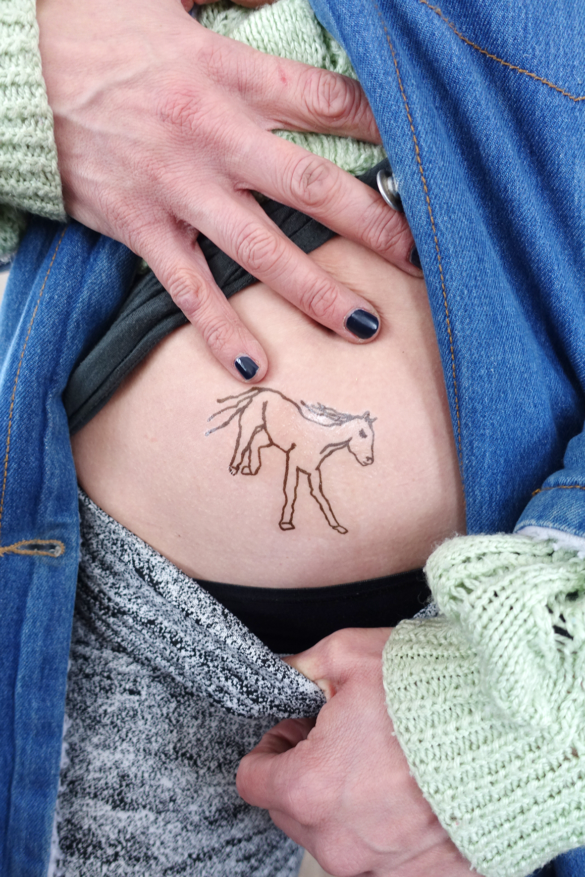 Kristin Wenzel, Ferdinand, temporary tattoo