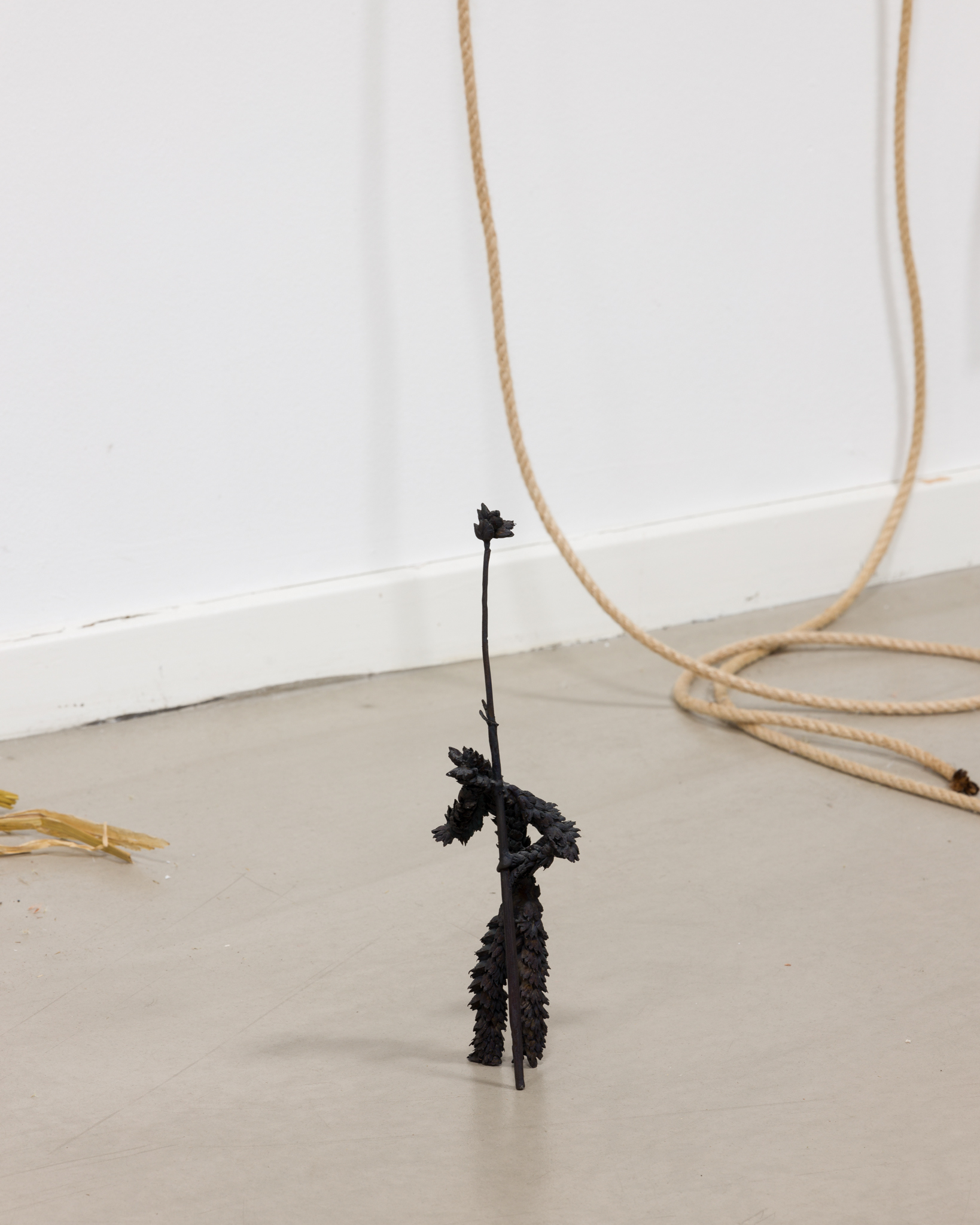 Lars Worm, "Straw Man", bronze, 2020