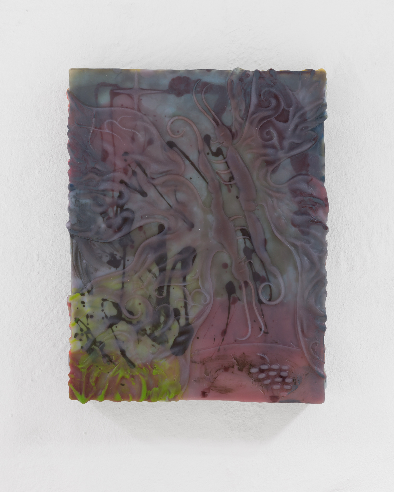 ASMA, "Beloved residue", platinum silicone, mdf, 2022