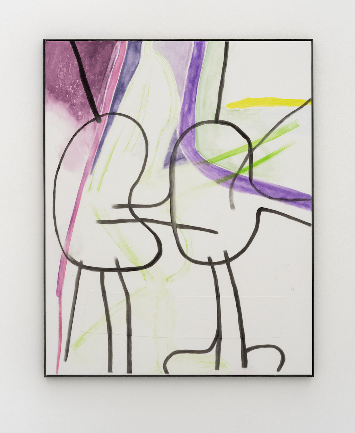 Tom Król, Kleines Haus, 2023, Acrylic, acrylic paint, oil on canvas, 100 x 80 cm