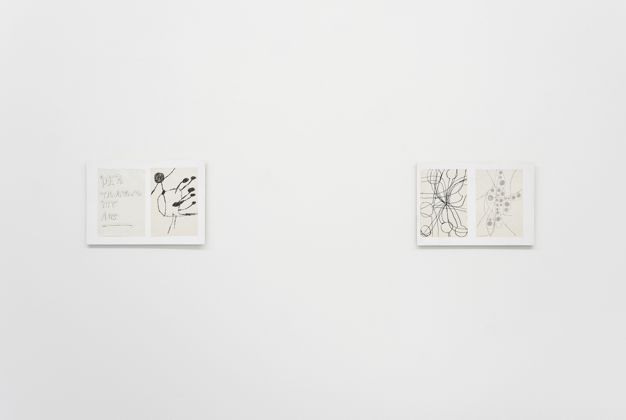 Tom Król, Ohne Titel (Zeichnung I), 2022, Pencil on paper, 29,5 x 21 cm; Ohne Titel (Zeichnung II), 2022, Pencil on paper, 29,5 x 21 cm