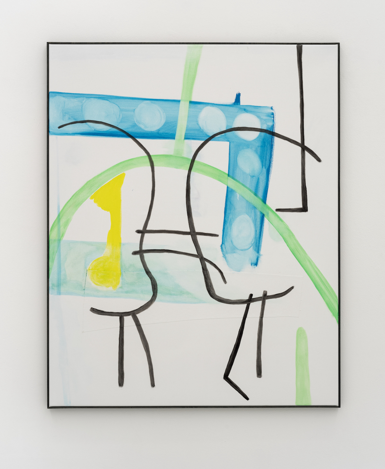 Tom Król, Weird Fishes, 2023, Acrylic, acrylic paint, oil on canvas, 100 x 80 cm