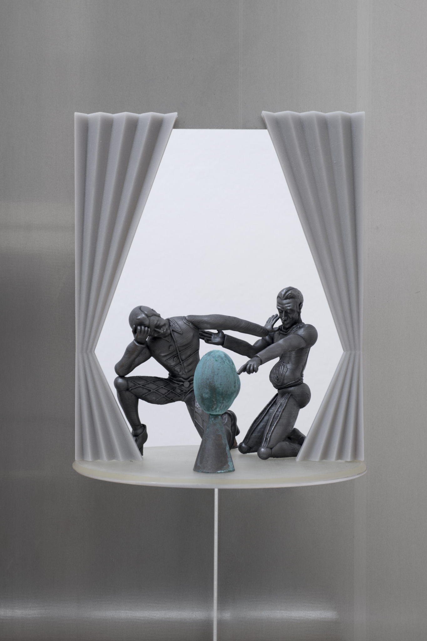 Wieland Schönfelder, scene 10, 2022, aluminum, cast resin, plastic