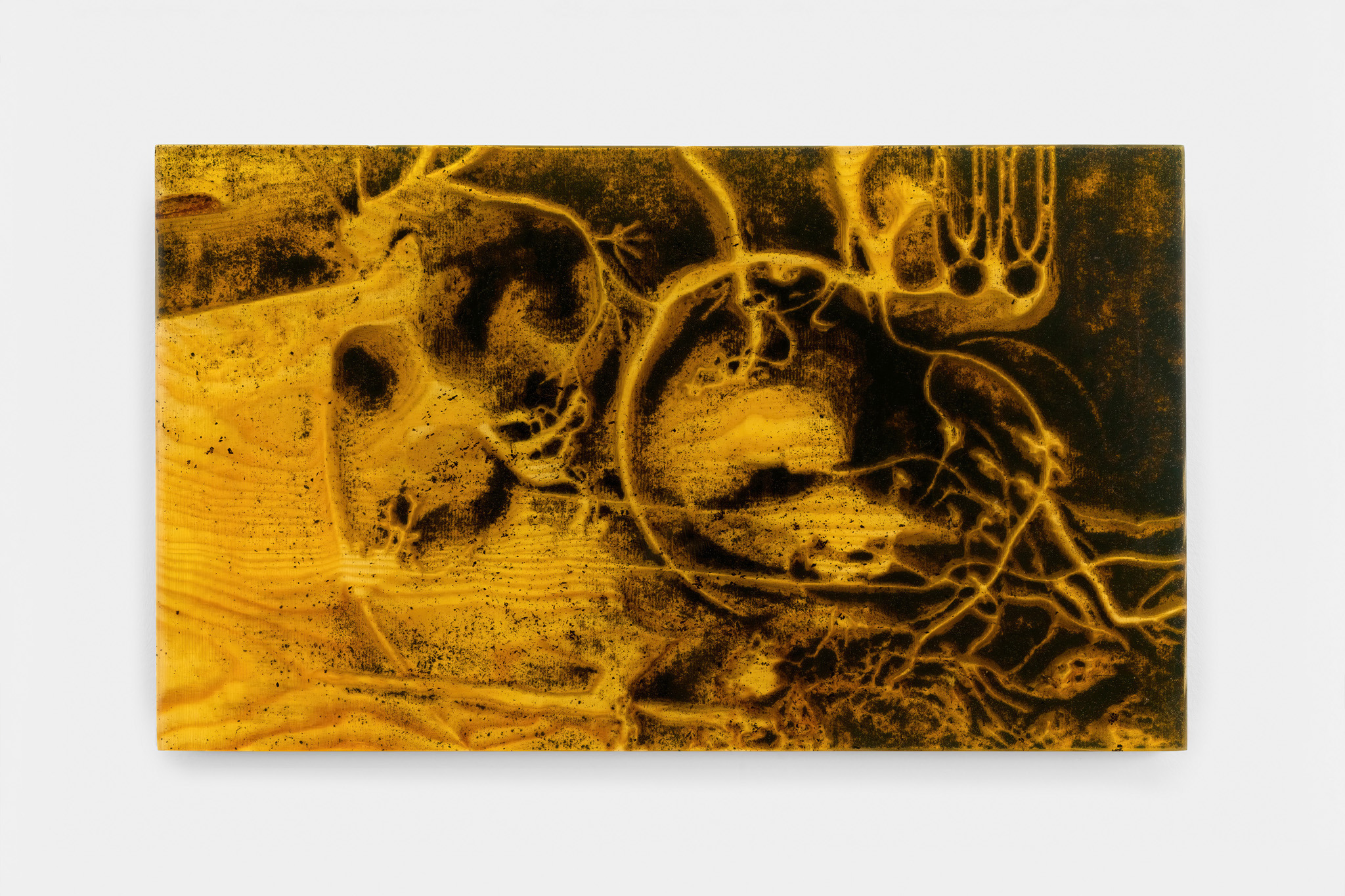 Jura Shust, Walking, knocking on the roots, and shaking the spruce paws #1, 2023