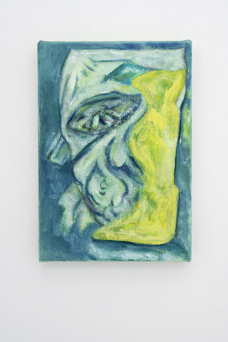 Tadashi Toyama, "Mask of a Vase", 2022 (Oil and acrylic on canvas, 33 Ã— 23 cm).