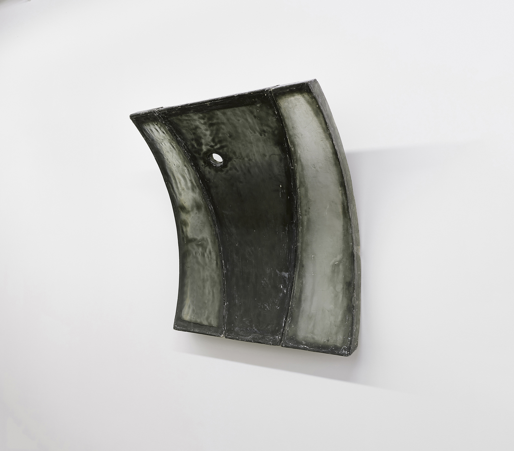 Sean Donovan "Three Panels of a Nine Foot Pipe", 2022 cast fiberglass, pigment, UV crystal clear epoxy, caulk, hardware  55 x 42 x 6 inches (140 x 107 x 15 cm)