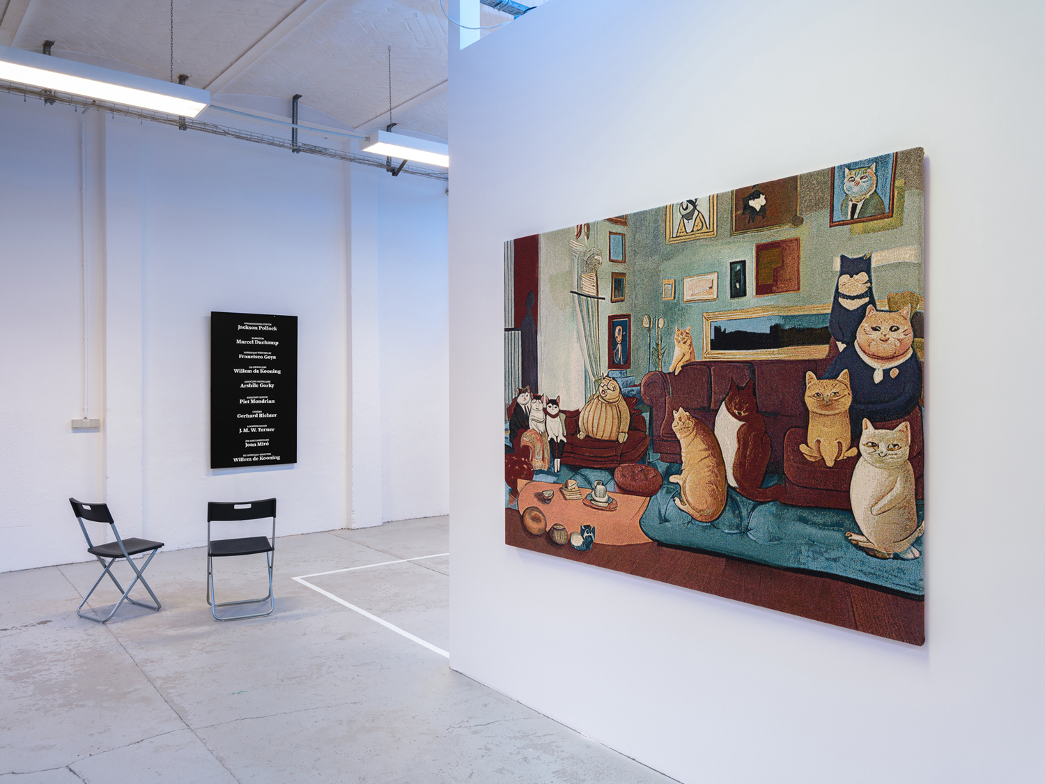 Exhibition view, Jonas Lund, 'In the Middle of Nowhere', OFFICE IMPART, 2023
