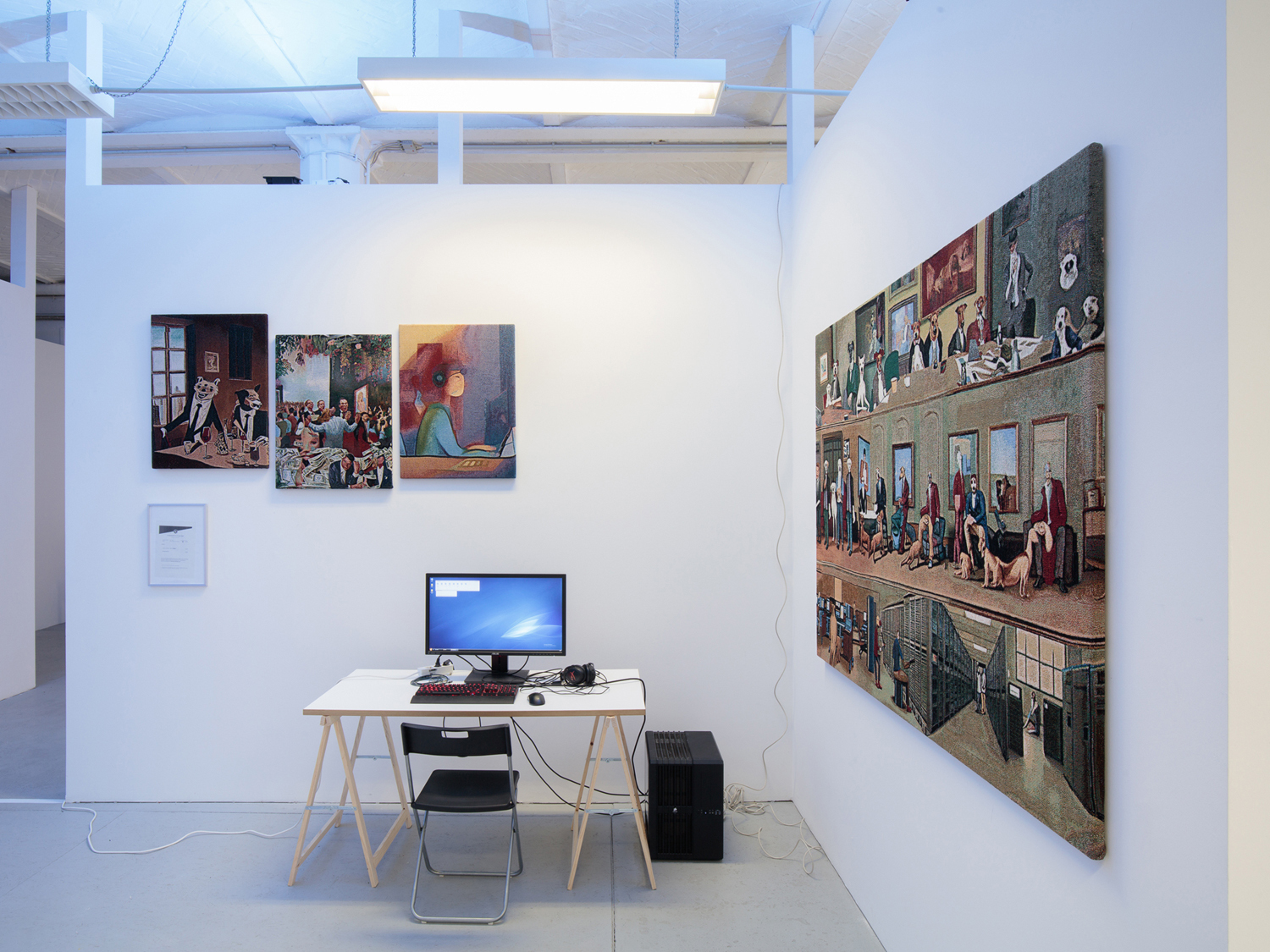 Exhibition view, Jonas Lund, 'In the Middle of Nowhere', OFFICE IMPART, 2023
