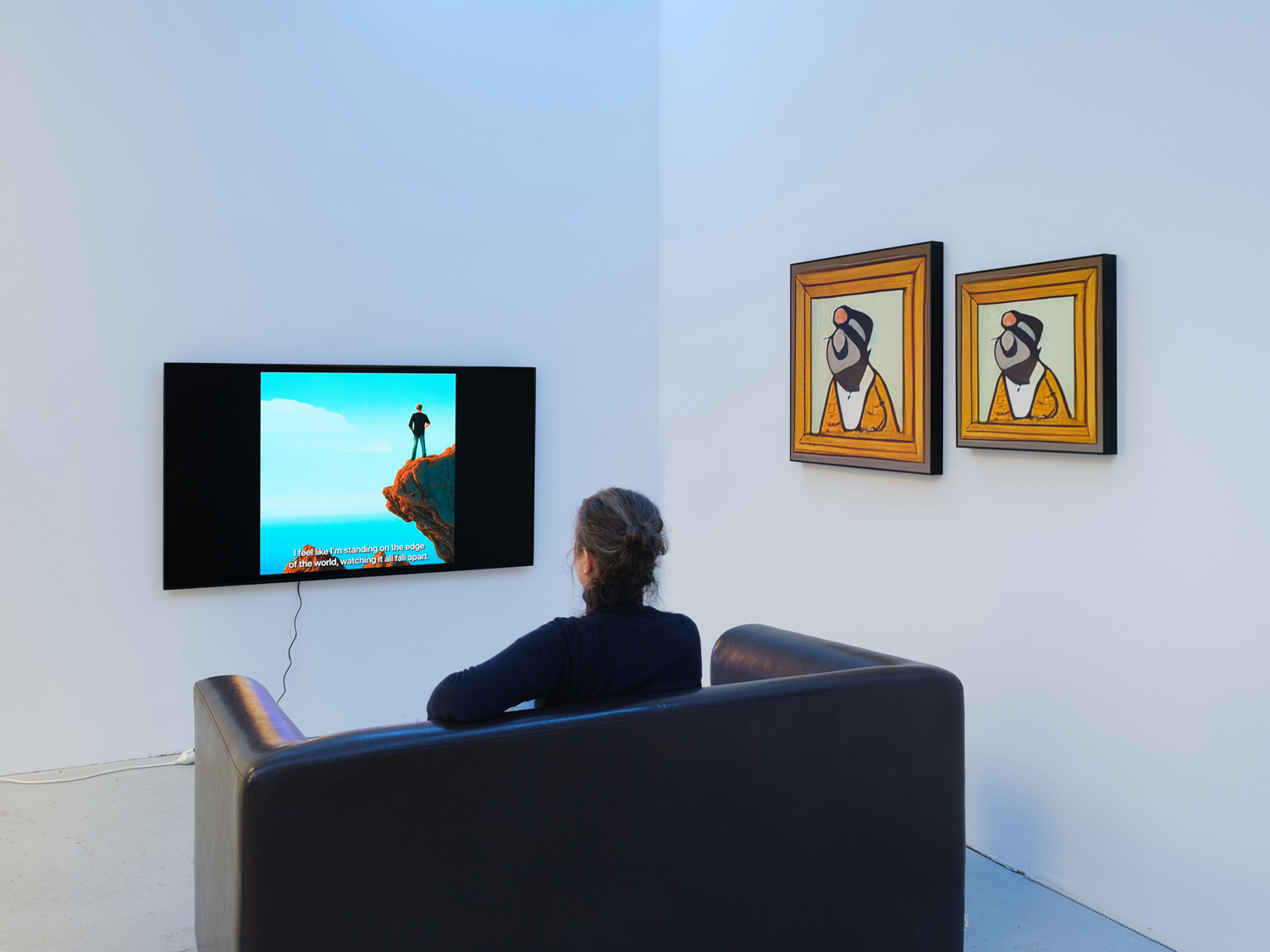 Exhibition view, Jonas Lund, 'In the Middle of Nowhere', OFFICE IMPART, 2023
