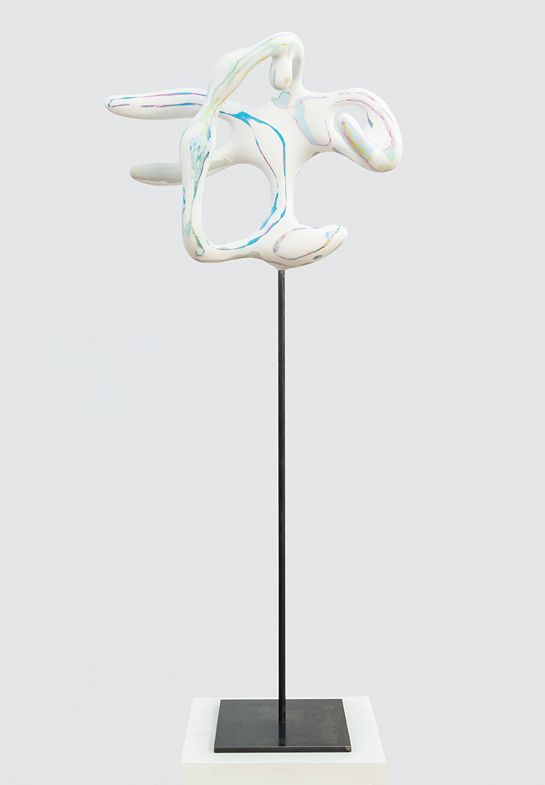 Vanessa da Silva, Embodied Dialect, 2022, Steel, polystyrene, fibre coating, acrylic compound, pigment, soft pastel, 114 x 52 x 23 cm