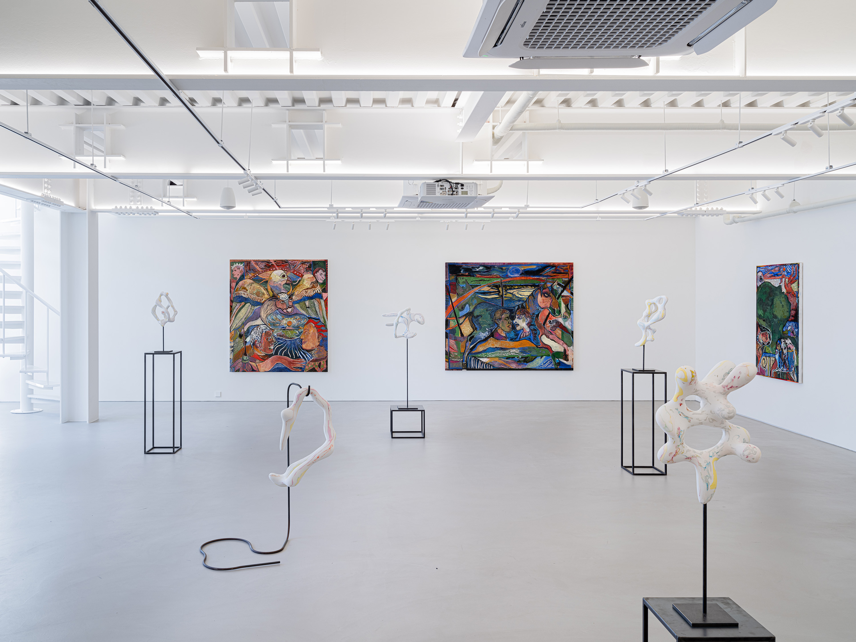 Vanessa da Silva & Maya Weishof, May your Mouth Contain the Shape of Strange Words, 2023, Installation view 1 at Duarte Sequeira Seoul