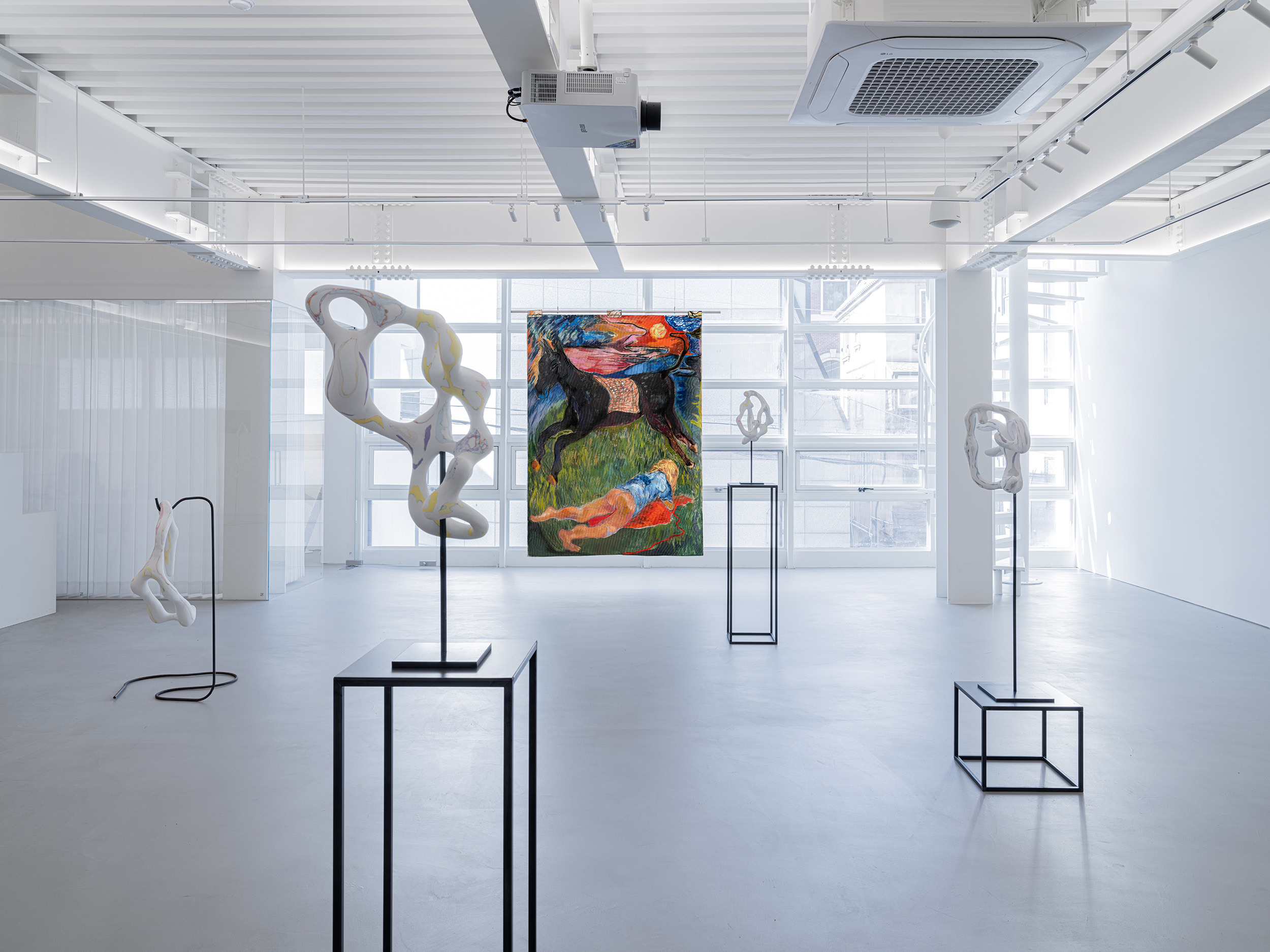 Vanessa da Silva & Maya Weishof, May your Mouth Contain the Shape of Strange Words, 2023, Installation view 5 at Duarte Sequeira Seoul