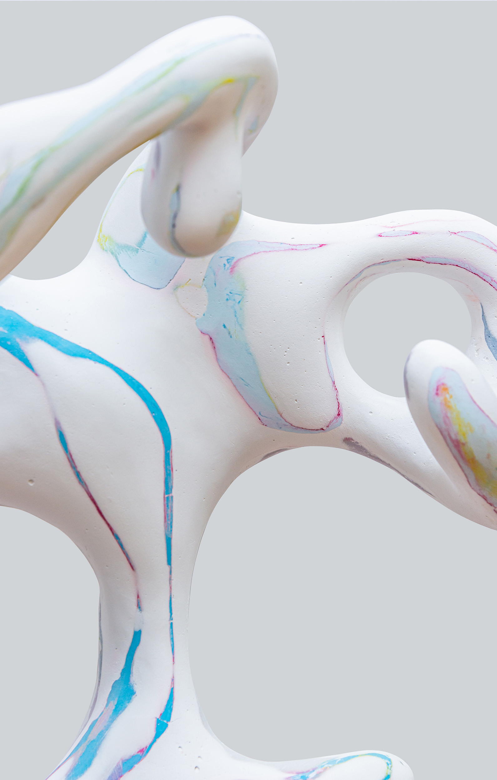 Vanessa da Silva, Embodied Dialect, 2022, Steel, polystyrene, fibre coating, acrylic compound, pigment, soft pastel, 114 x 52 x 23 cm, Detail