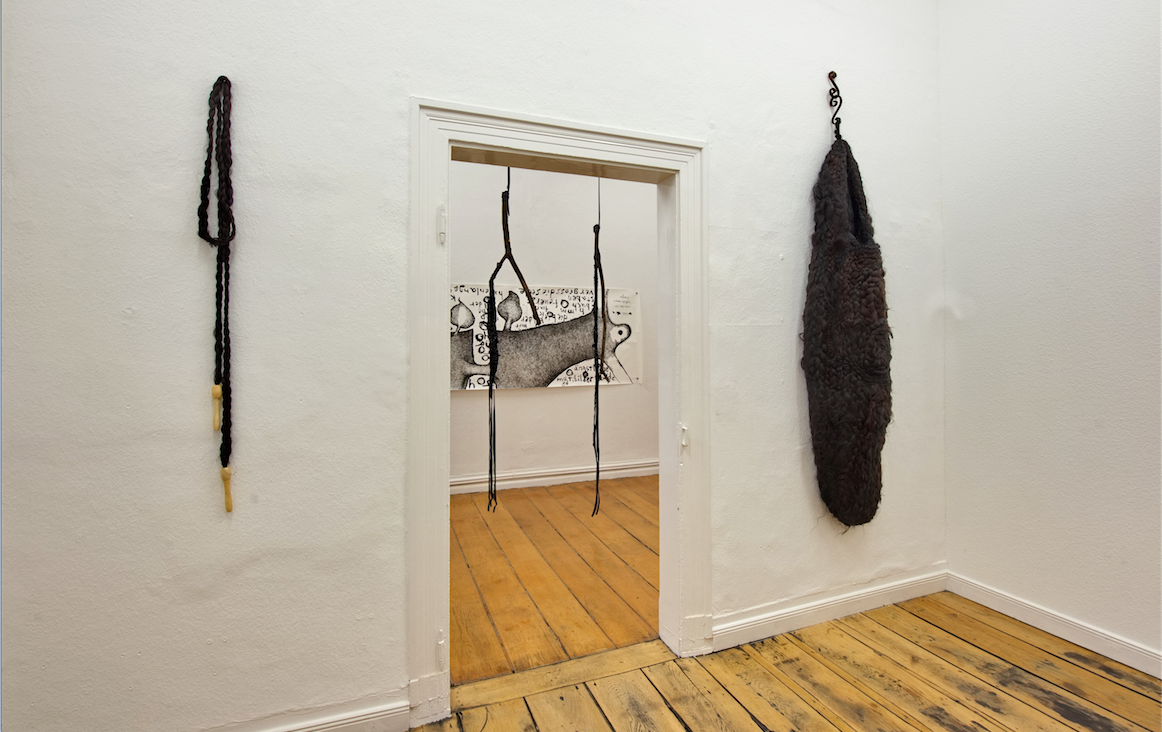 Farkhondeh Shahroudi, gestern war ich so müde dass ich den tee gegessen habe, installation view, Kunstverein Arnsberg, 2023. Photo: Heiner Lieberum.