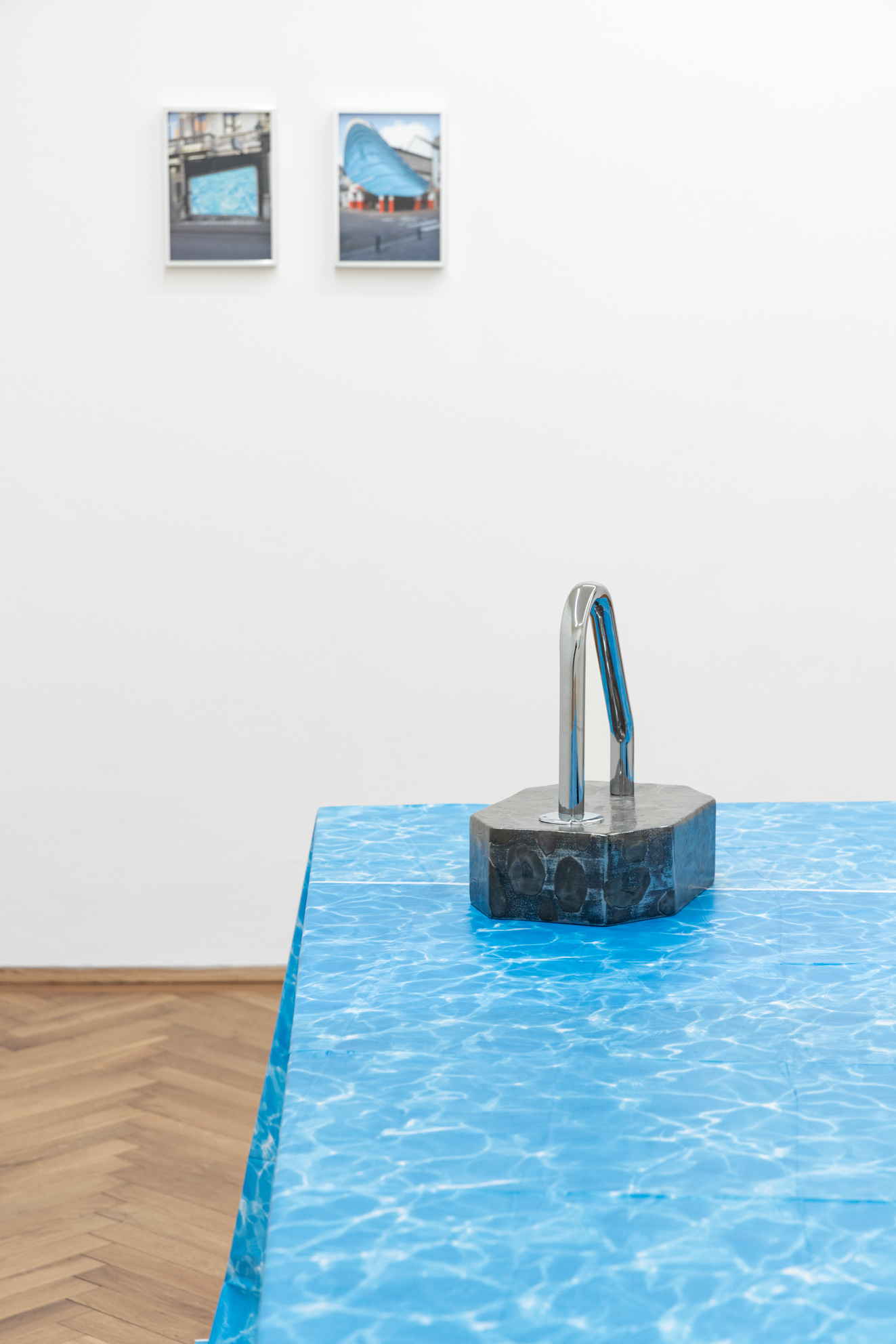 Installation view, Judith Adelmann, "take me to the river", Britta Rettberg Munich