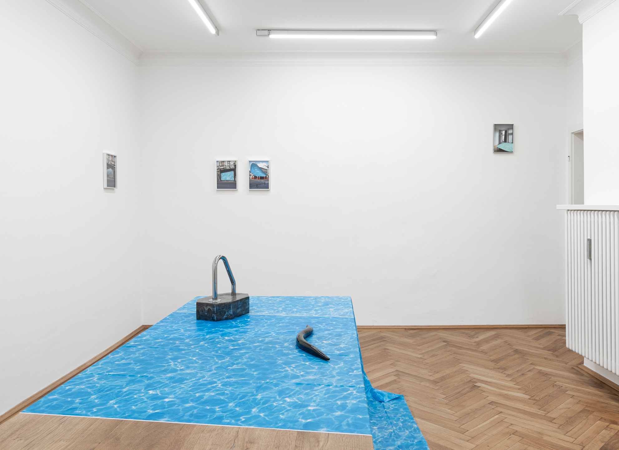 Installation view, Judith Adelmann, "take me to the river", Britta Rettberg Munich