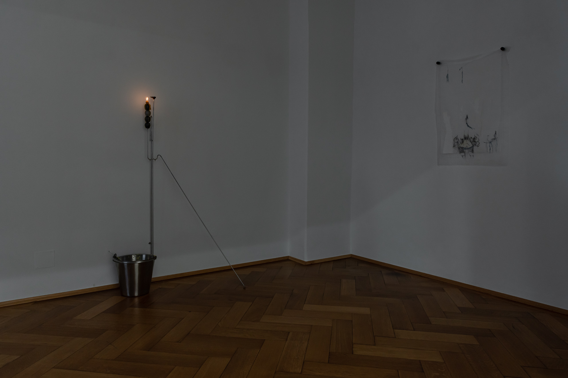 Installation view, Laura Ní Fhlaibhín, "Wet Wishes", Britta Rettberg Munich