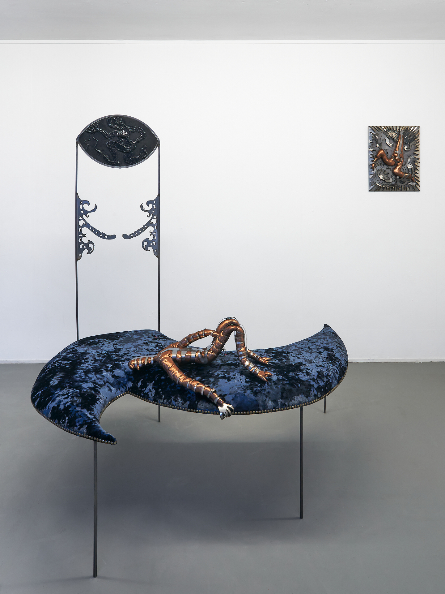 1000 regrets (2023) textile, metal, resin