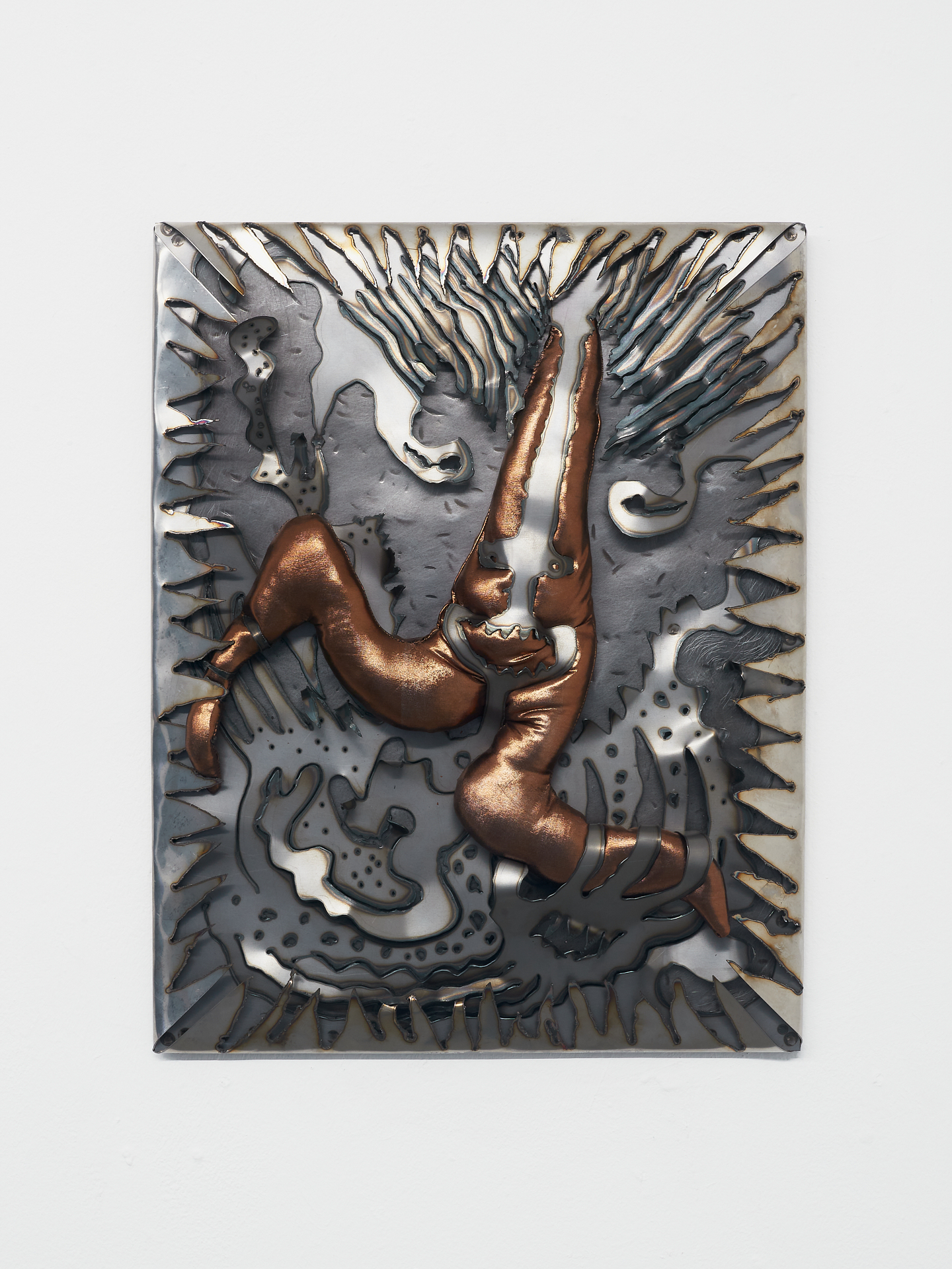 1000 regrets (2023) textile, metal, resin