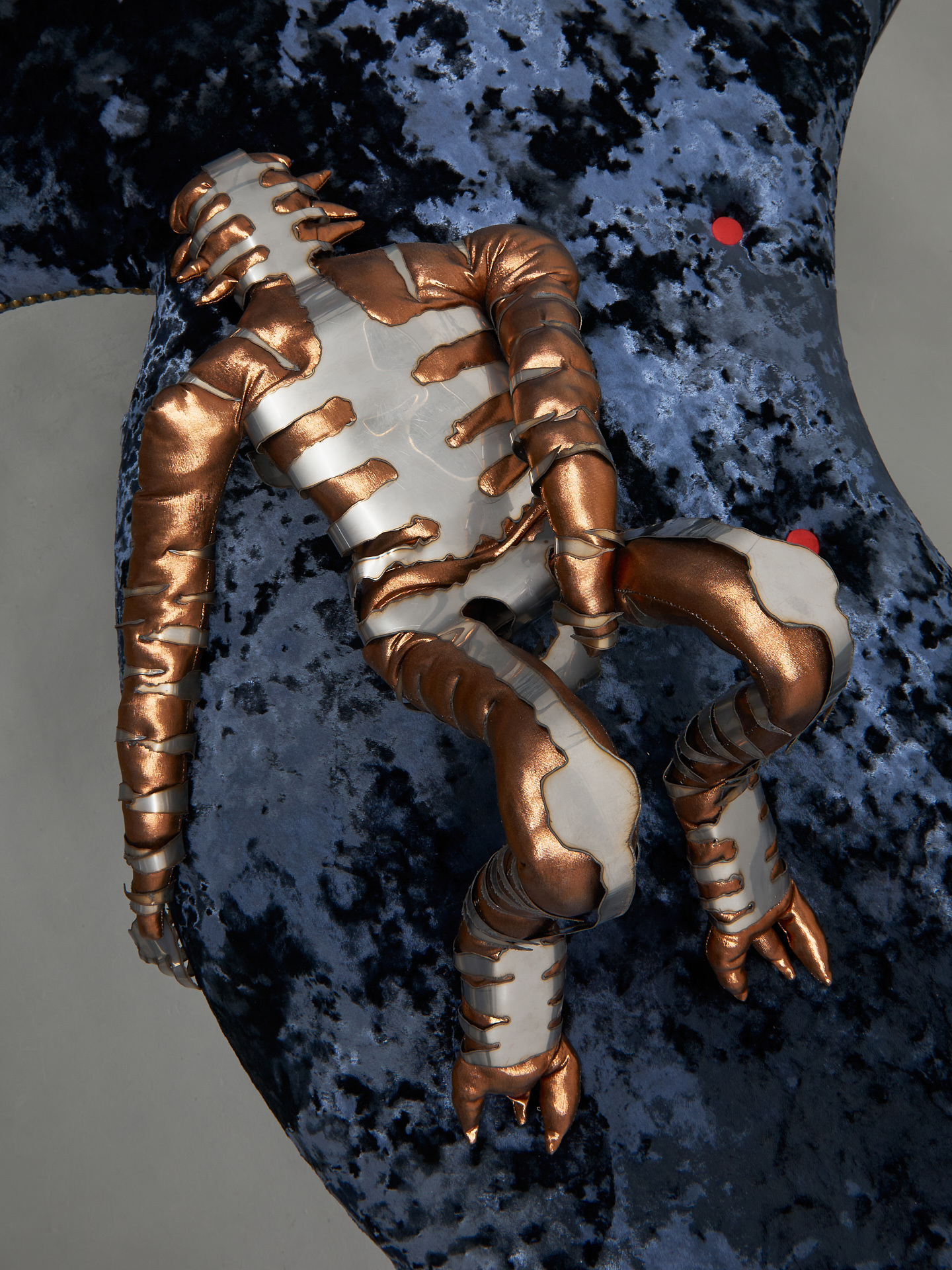 1000 regrets (2023) textile, metal, resin