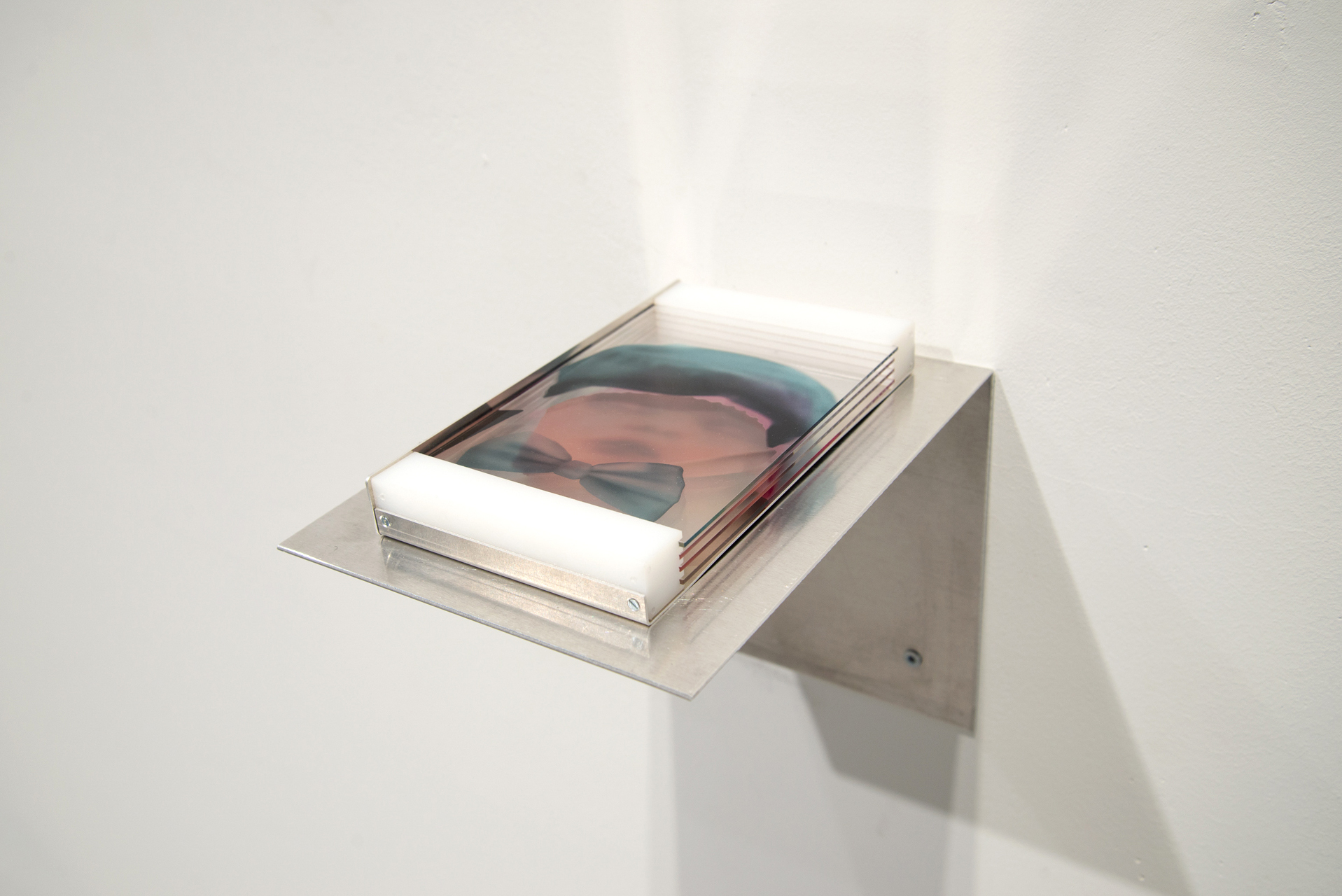 Lorin Brockhaus, Cases/Contents, 2022, Aluminum, UV-Print on acrylic glass, PE