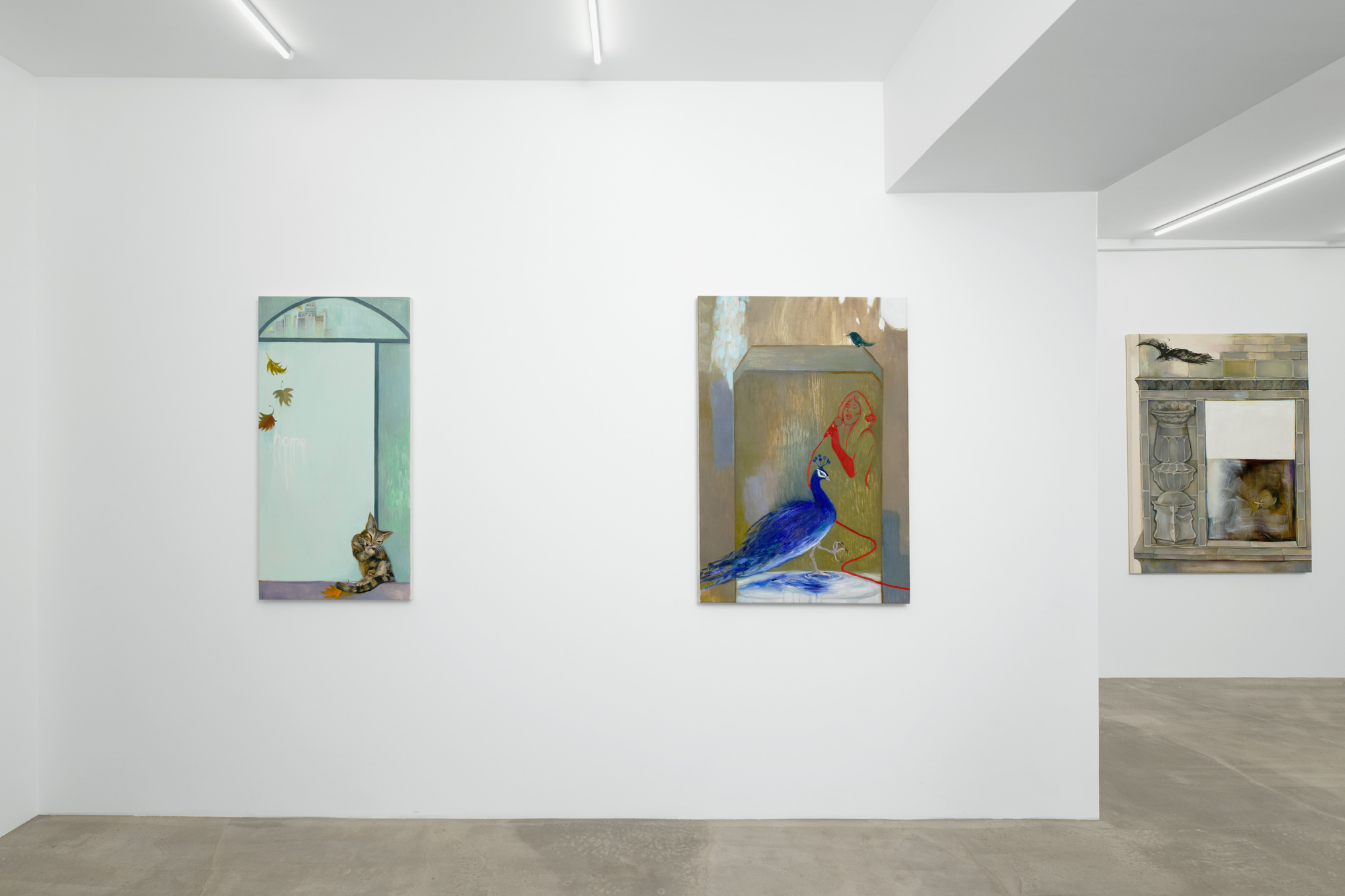 Yan Xinyue, A prayer for the sunset, 2023, exhibition view, Sans titre, Paris