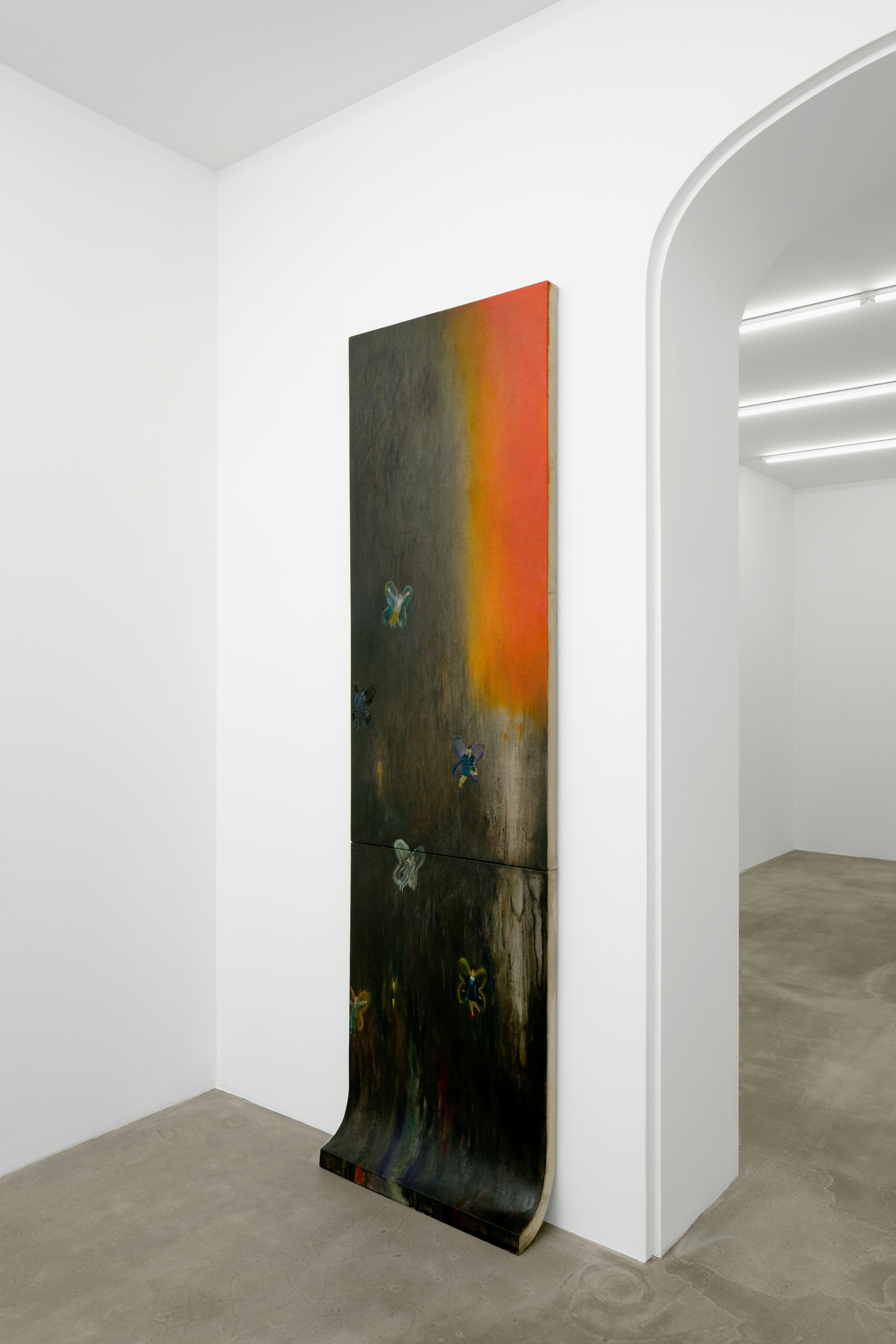 Yan Xinyue, Twilight and dreams, 2023, oil on canvas, 130 x 60 cm & 75 x 60 cm, unique