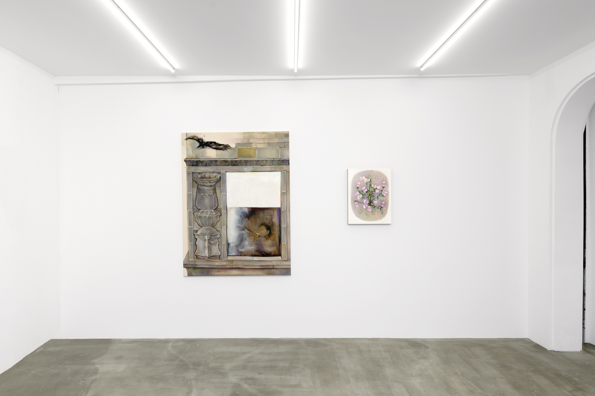 Yan Xinyue, A prayer for the sunset, 2023, exhibition view, Sans titre, Paris