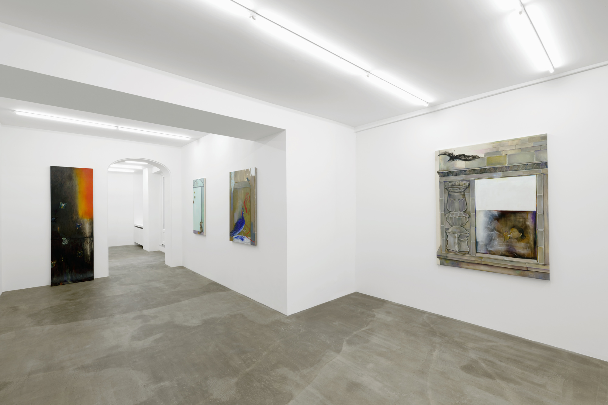 Yan Xinyue, A prayer for the sunset, 2023, exhibition view, Sans titre, Paris