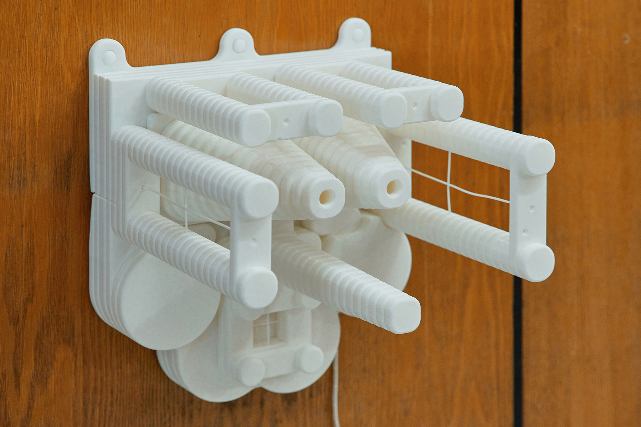 Alexey Rumin, Lollipop, 2022, two-channel video installation, PLA 3D printing, 27 × 32 × 27 cm