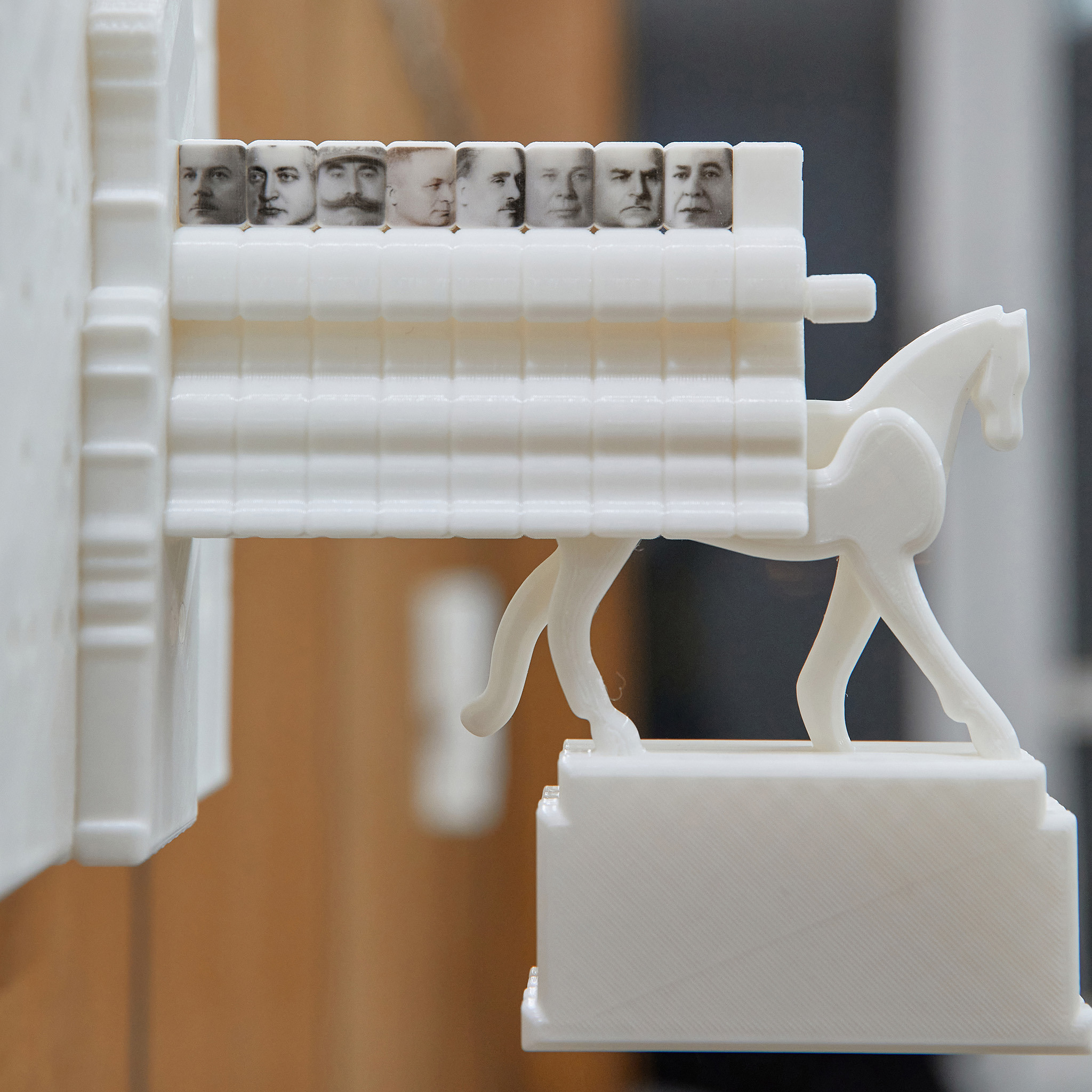 Alexey Rumin, Umbilical cord (detail), 2022, UV printing on PLA 3D printing, 32 × 34 × 20 cm