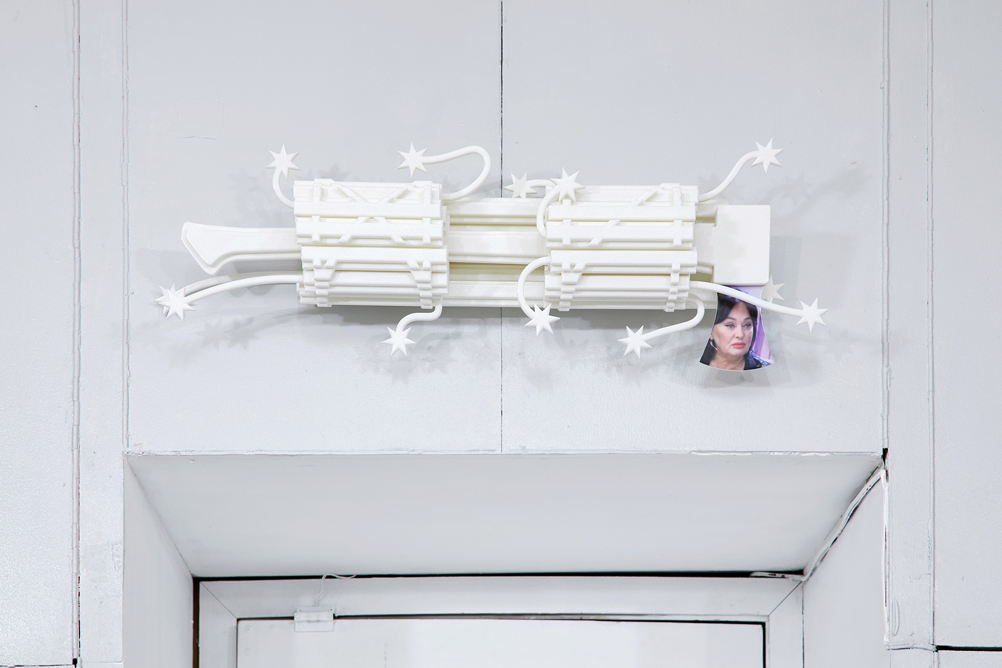 Alexey Rumin, Horcrux, 2022, UV printing on PLA 3D printing, 81 × 28 × 15 cm