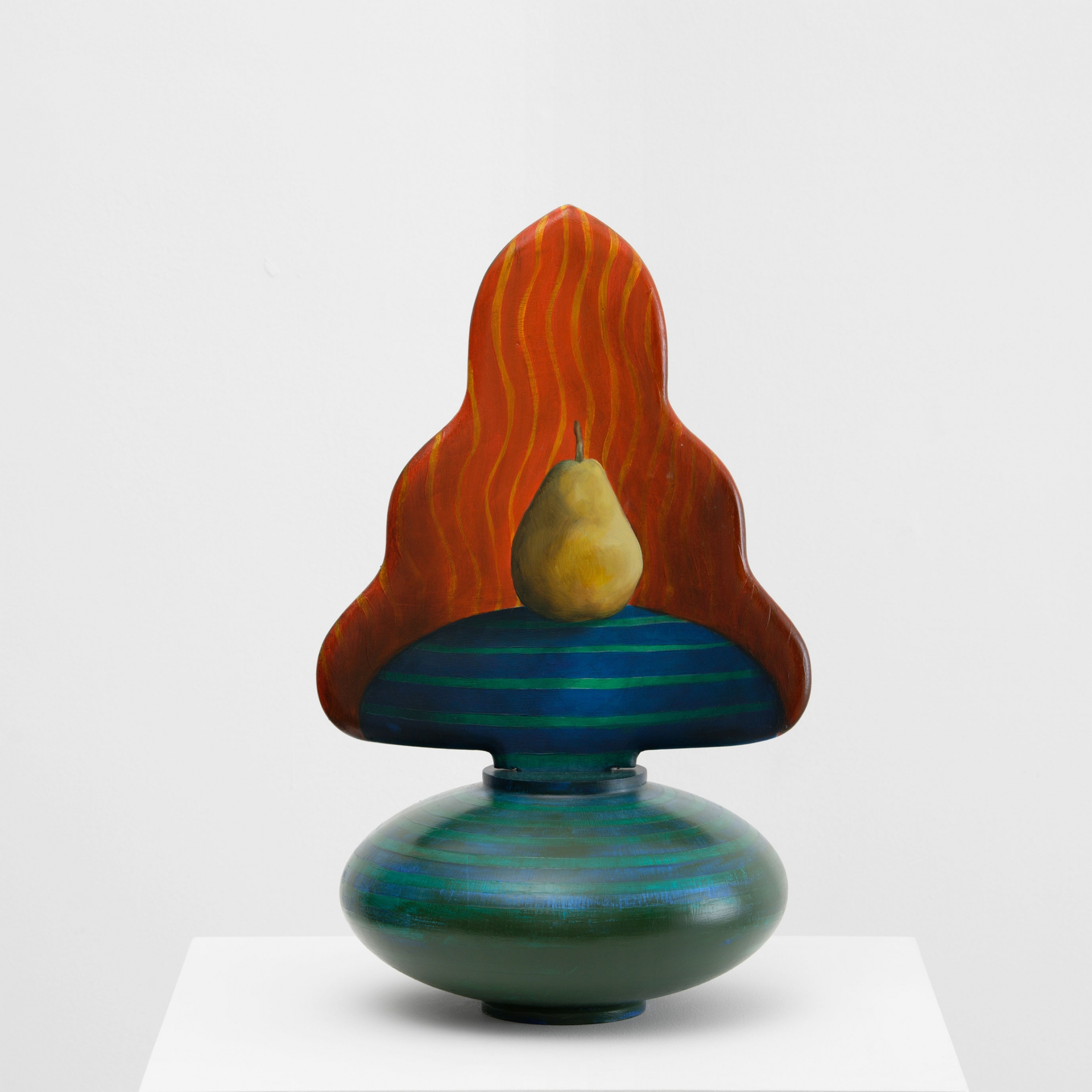 Palazzo Dondolo (Vase in Vase series), 2022-2023, Oil on wood, 49 × 24 × 24 cm. Photo: Aurélien Mole