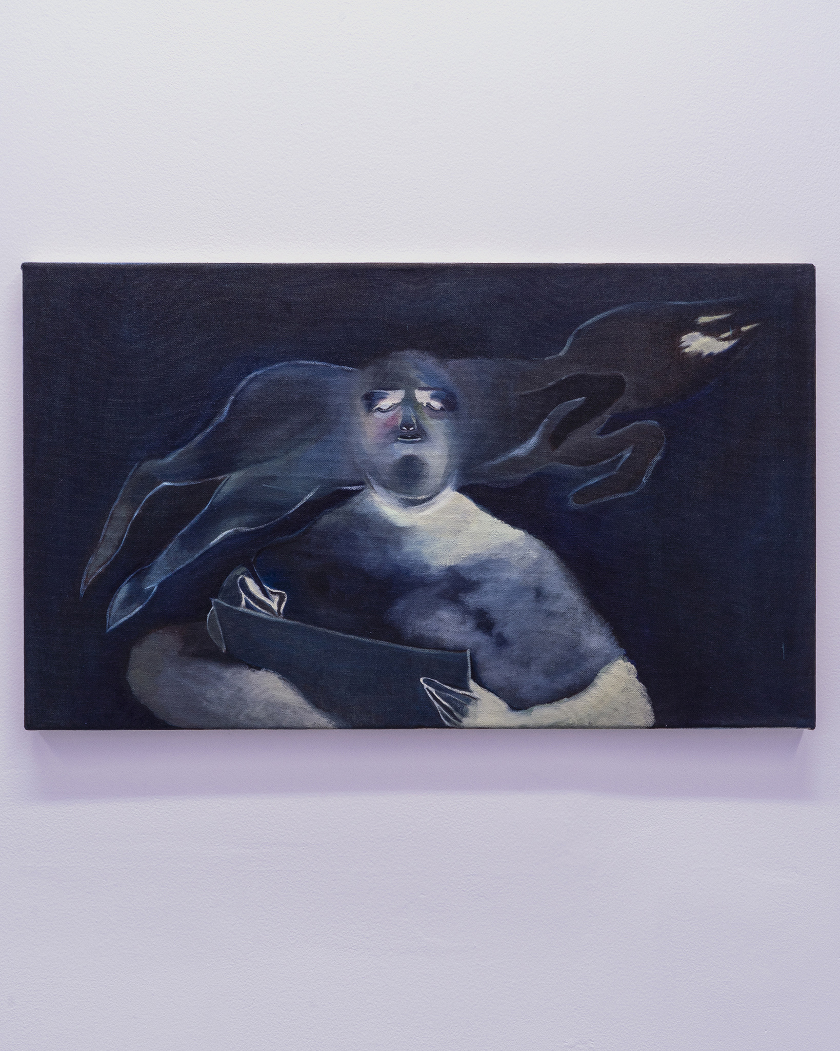 "Signing reality", 2021, oil on canvas, 35 x 60 cm