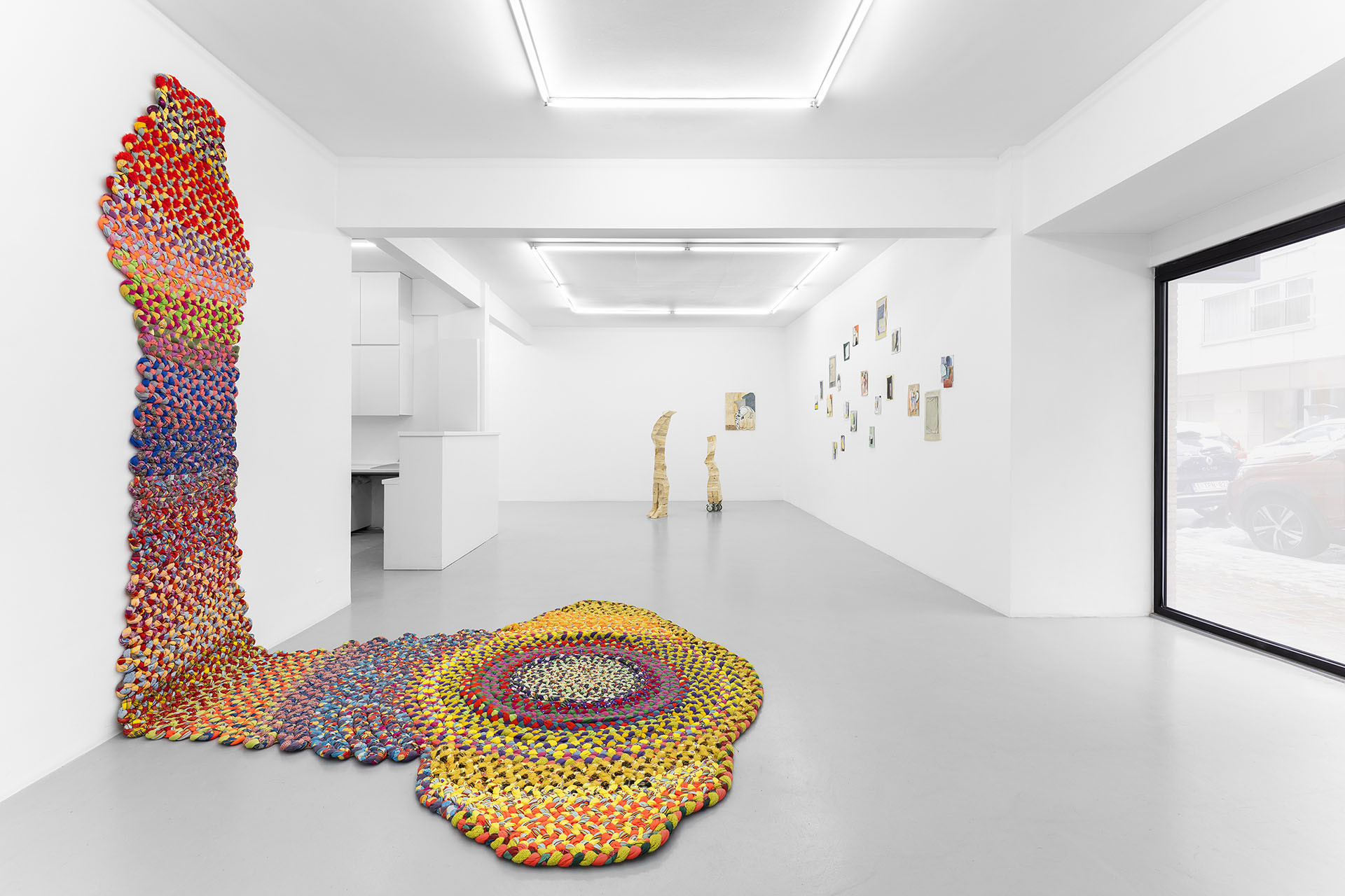 Tatiana Wolska, Dorota Buczkowska, Sandra Lecoq, exhibition view of "Ecologies intimes" at Irène Laub gallery, Brussels (BE), 2023