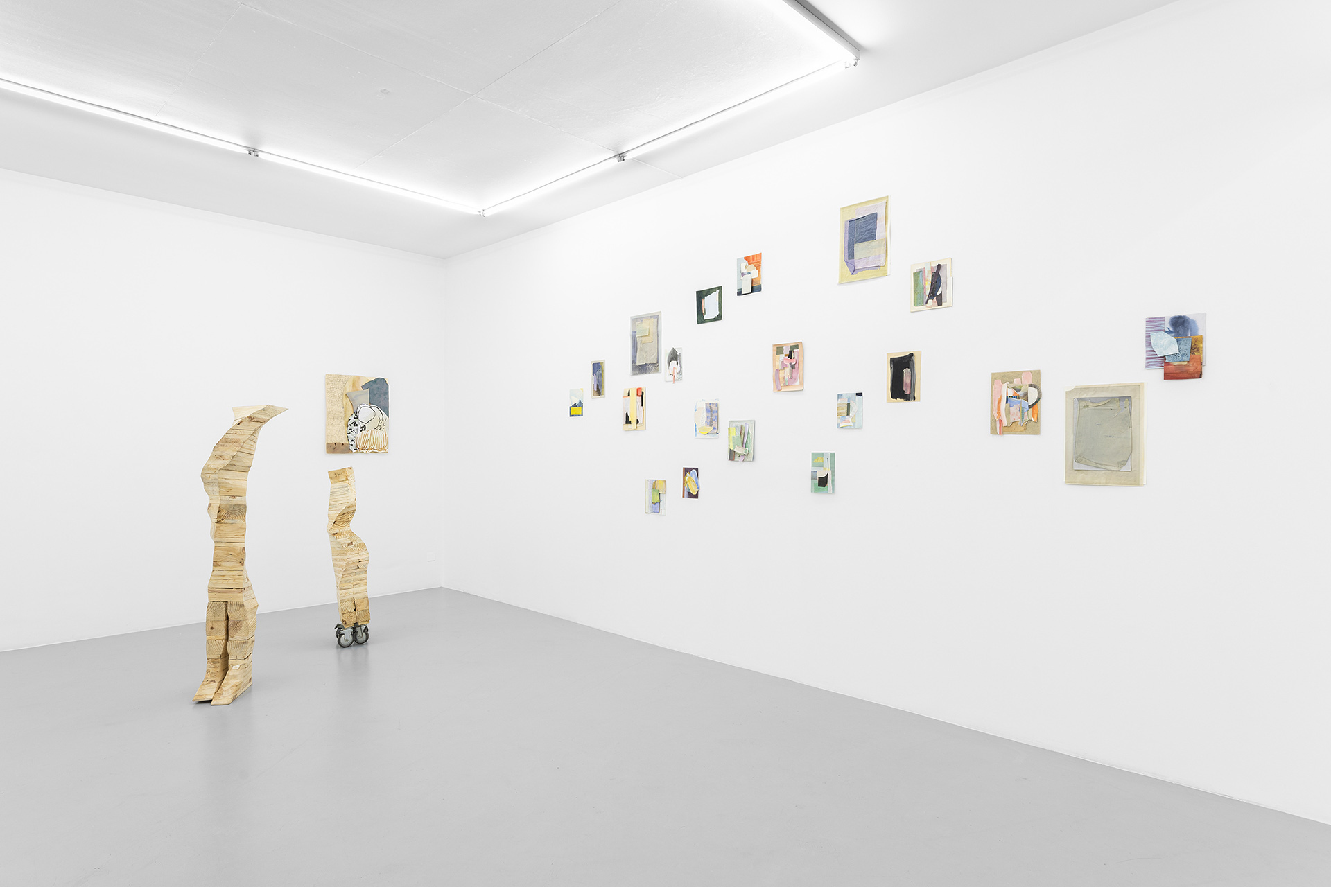 Tatiana Wolska, Dorota Buczkowska, Sandra Lecoq, exhibition view of "Ecologies intimes" at Irène Laub gallery, Brussels (BE), 2023