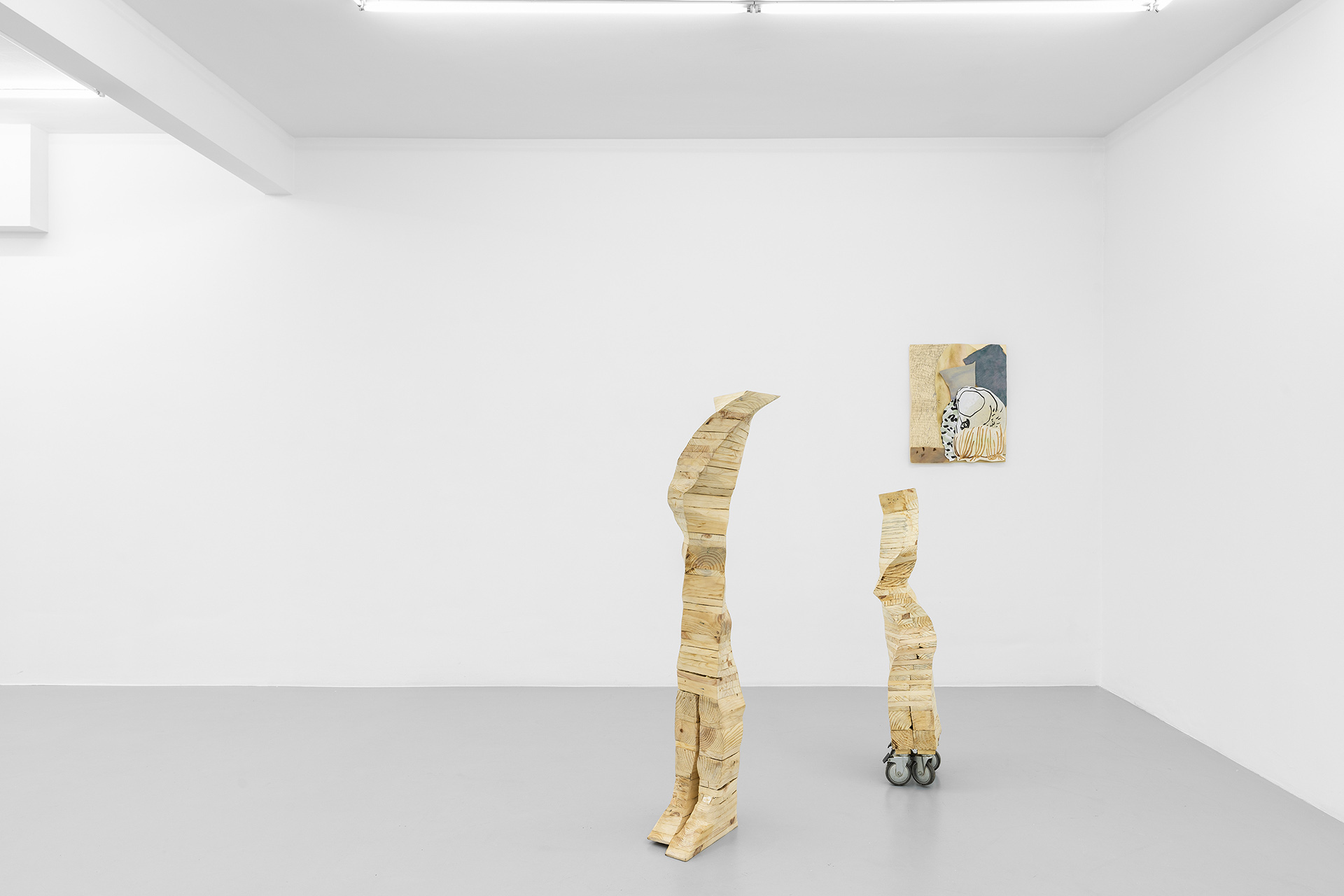 Tatiana Wolska, Dorota Buczkowska, Sandra Lecoq, exhibition view of "Ecologies intimes" at Irène Laub gallery, Brussels (BE), 2023
