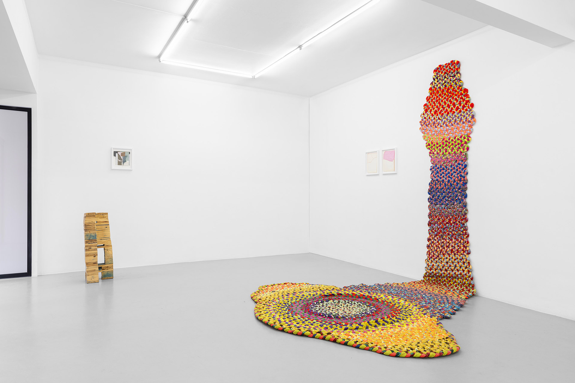 Tatiana Wolska, Dorota Buczkowska, Sandra Lecoq, exhibition view of "Ecologies intimes" at Irène Laub gallery, Brussels (BE), 2023