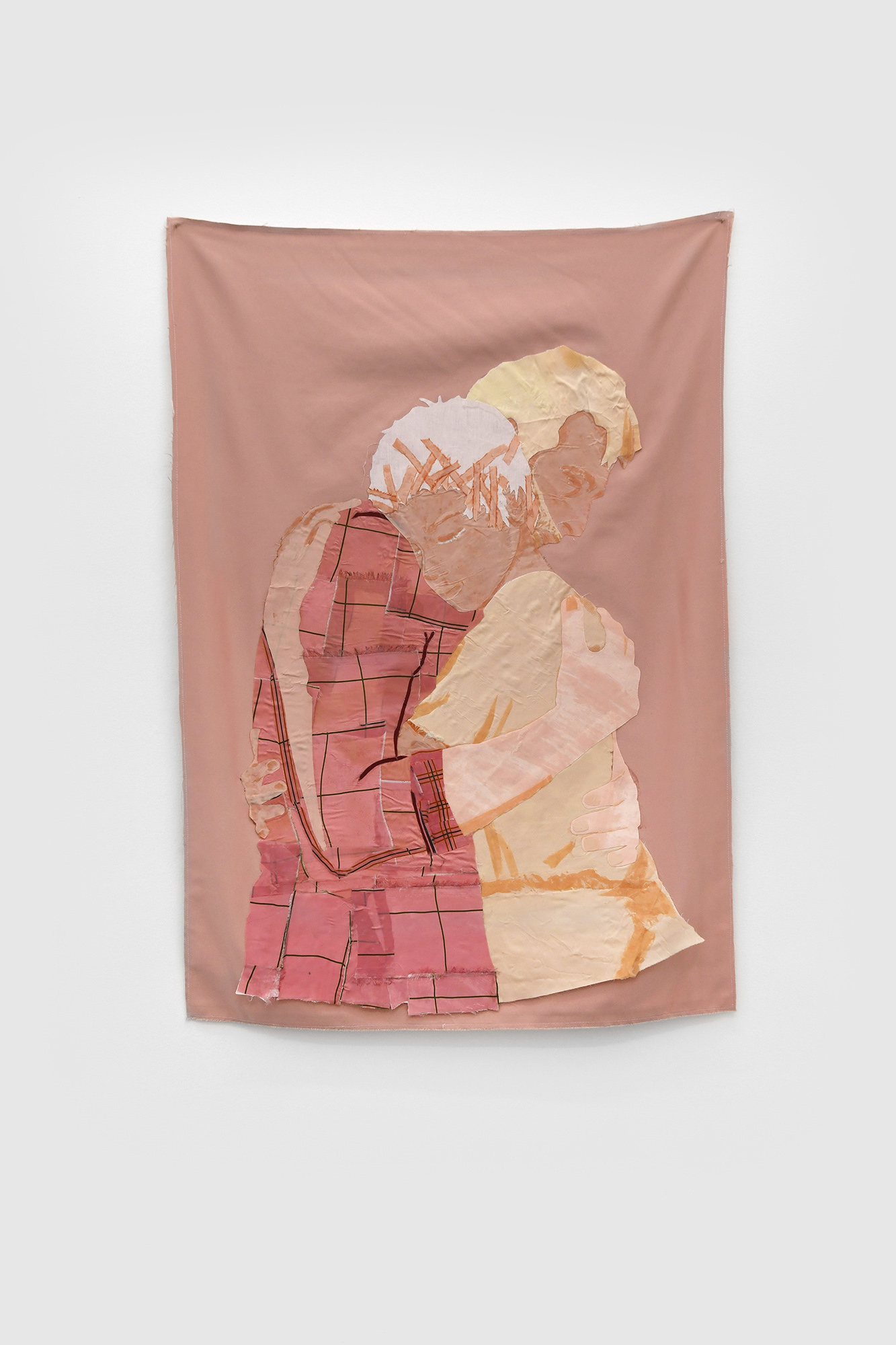 Sandra Lecoq, Si et seulement si, 2020-2021, Glued fabrics, 100 x 70 cm
