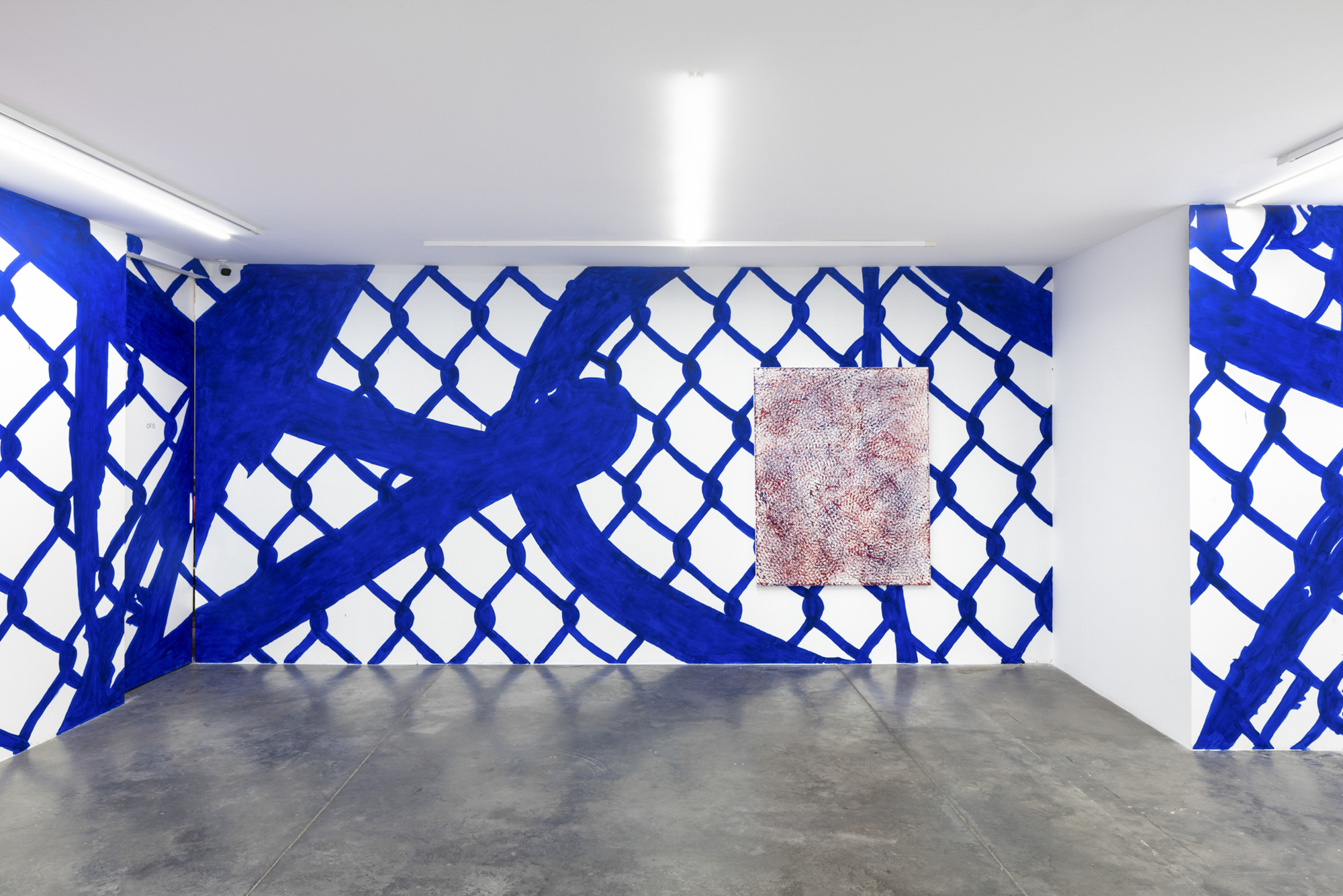 6. Clemens Wolf, Expanded Metal Painting, 2022, Oil on canvas, 150 x 120 cm, SANATORIUM, Istanbul