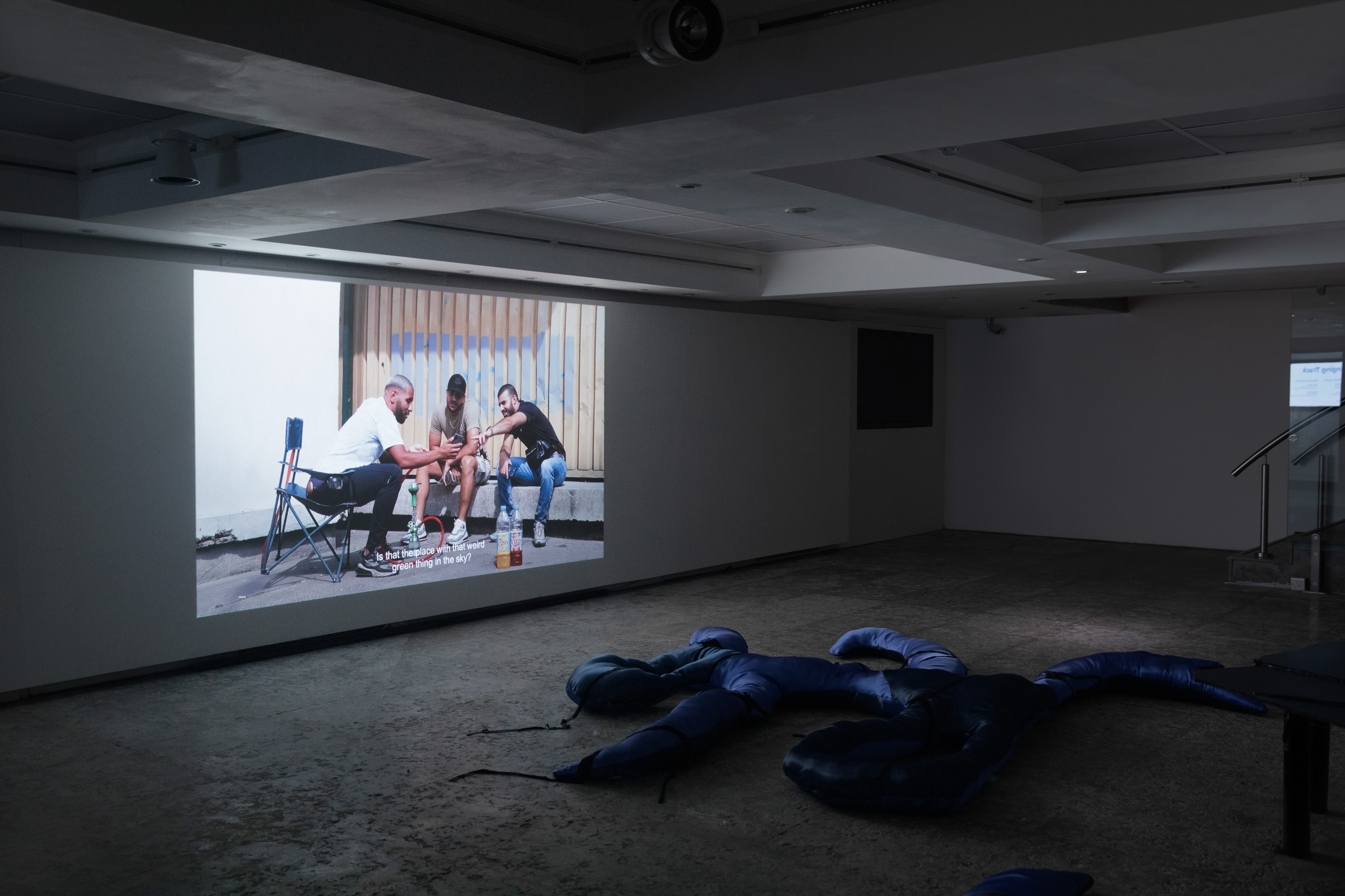 Installation view: Changing Track, P21 Gallery, London, 2023. Curated by Estelle Marois. Photo: Jack Elliot Edwards