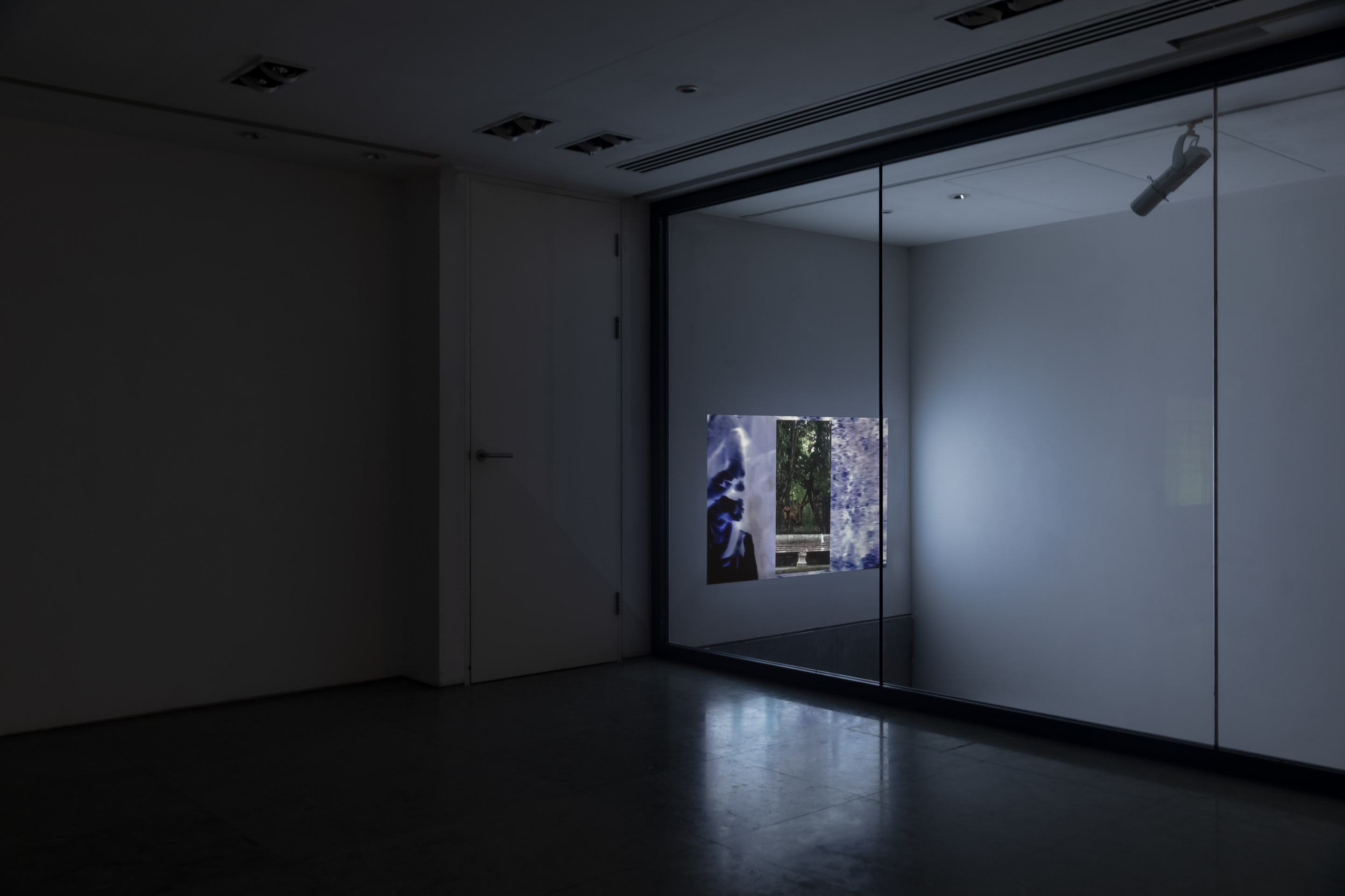 Installation view: Changing Track, P21 Gallery, London, 2023. Curated by Estelle Marois. Photo: Jack Elliot Edwards