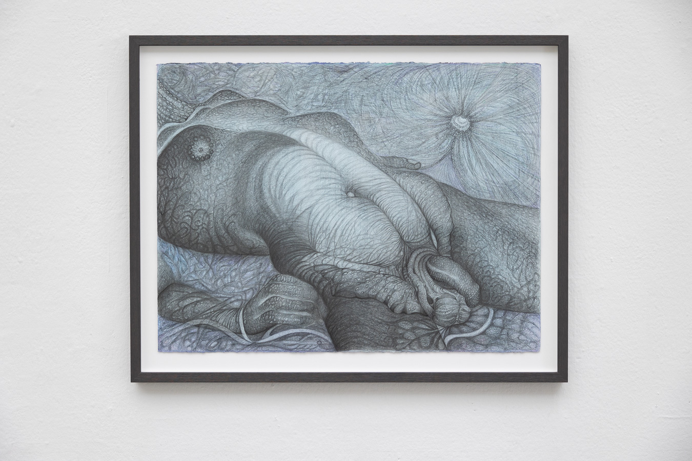 Koes Staassen, Unfold II, 56 x 76 cm, graphite/flasche/ink on paper, 2021