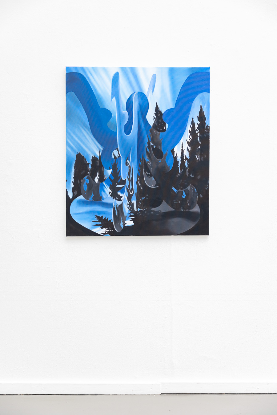 Mirjam Vreeswijk, Monstrous Pirouettes, 100 x 85 cm, oil on canvas, 2023