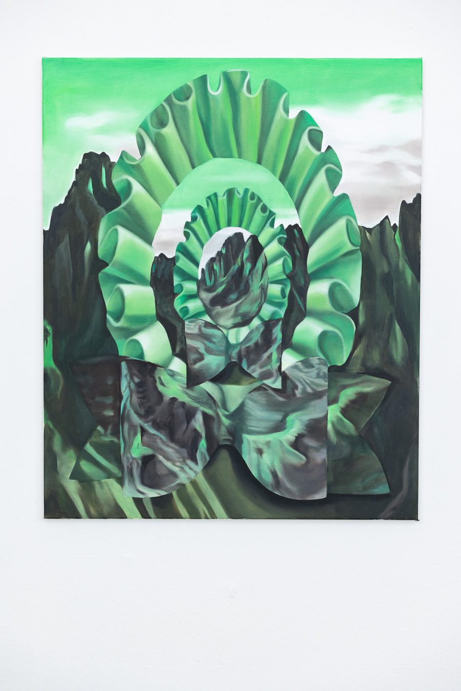 Mirjam Vreeswijk, Echoes of the Valley, 110 x 95 cm, oil on canvas, 2023