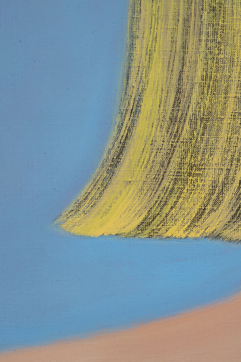 Kyvèli Zoi, "Spectators" (detail), 2023 (Oil on linen, diptych, dimensions variable, 140 x 160 cm each).