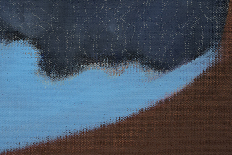 Kyvèli Zoi, "Spectators" (detail), 2023 (Oil on linen, diptych, dimensions variable, 140 x 160 cm each).